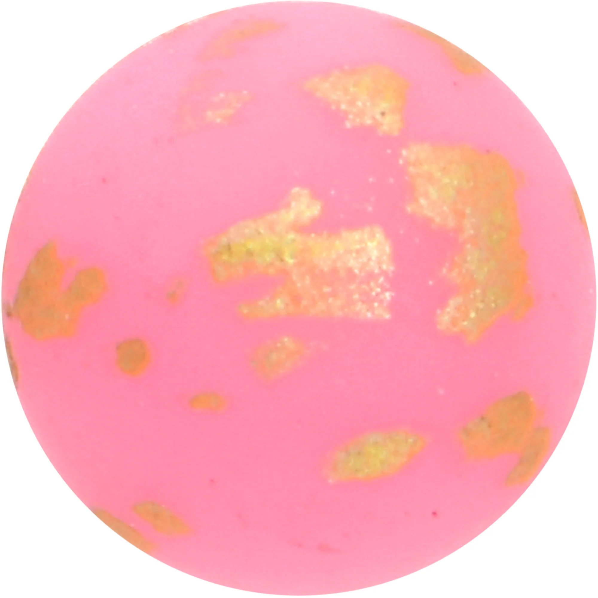 16G 5/16 Matte Pink Splatter Pattern Labret Monroe Tragus - Image 2