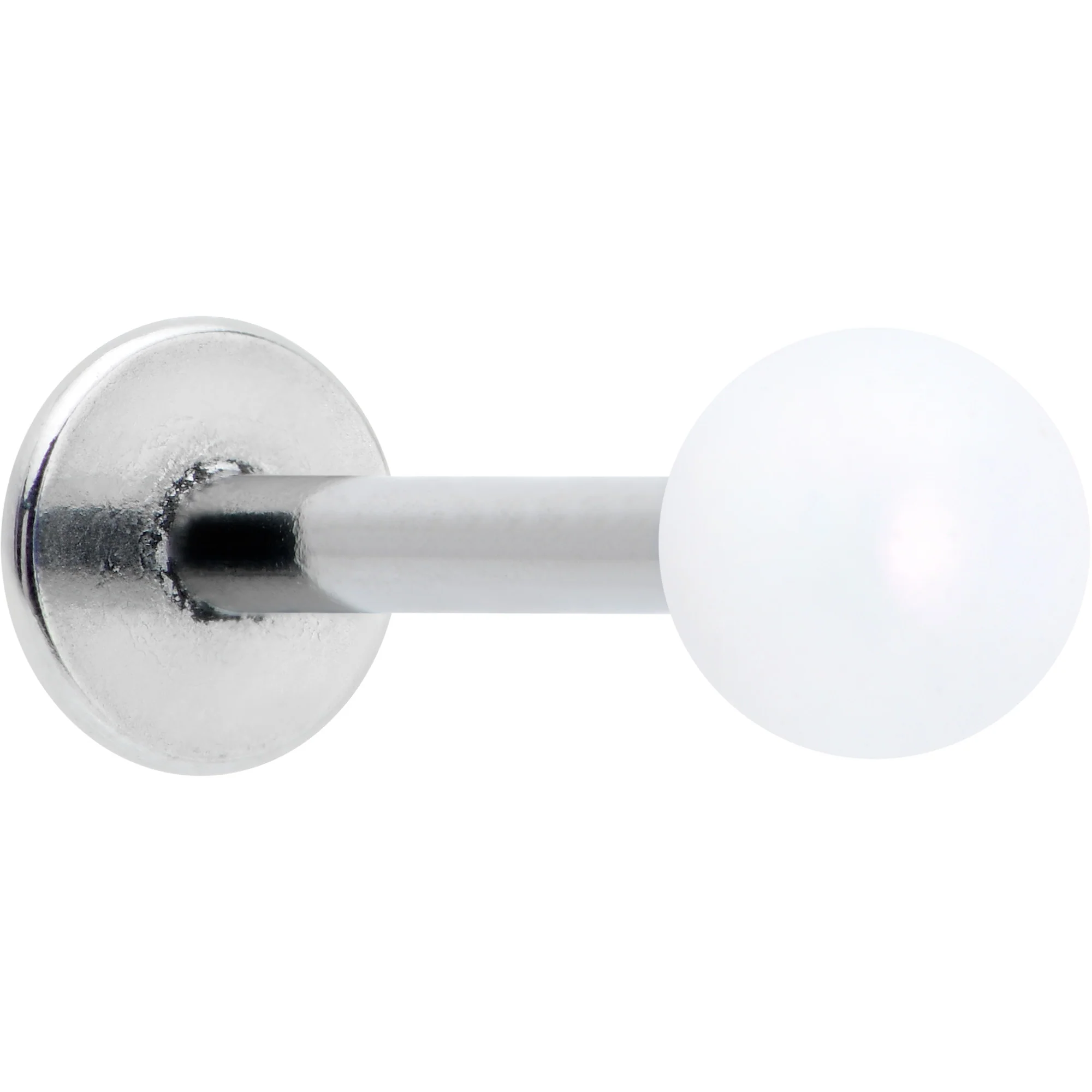16G 5/16 Matte White Aurora Labret Monroe Tragus