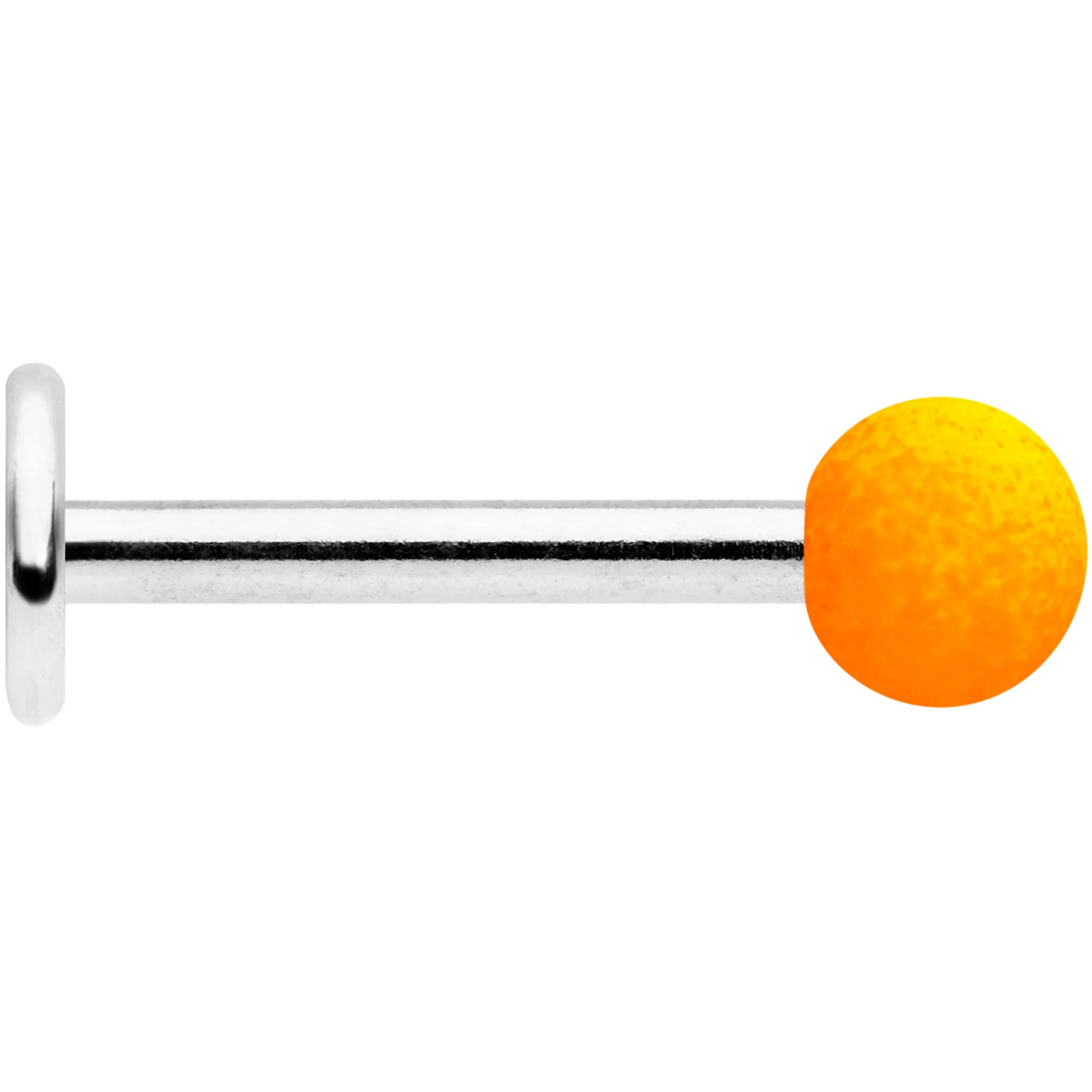 16G 5/16 Orange Yellow Ombre Soft Finish Labret Monroe Tragus - Image 2