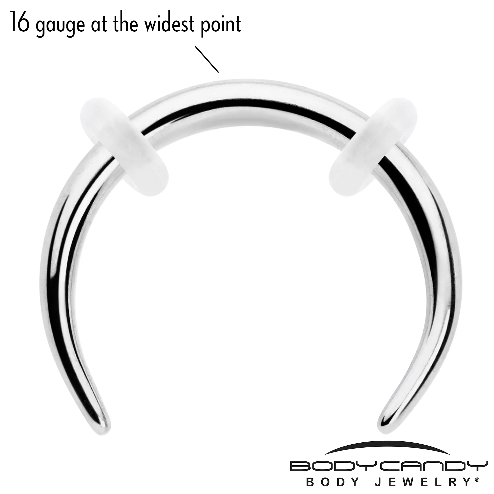 16G 5/16 Pincher Crescent Taper - Image 3