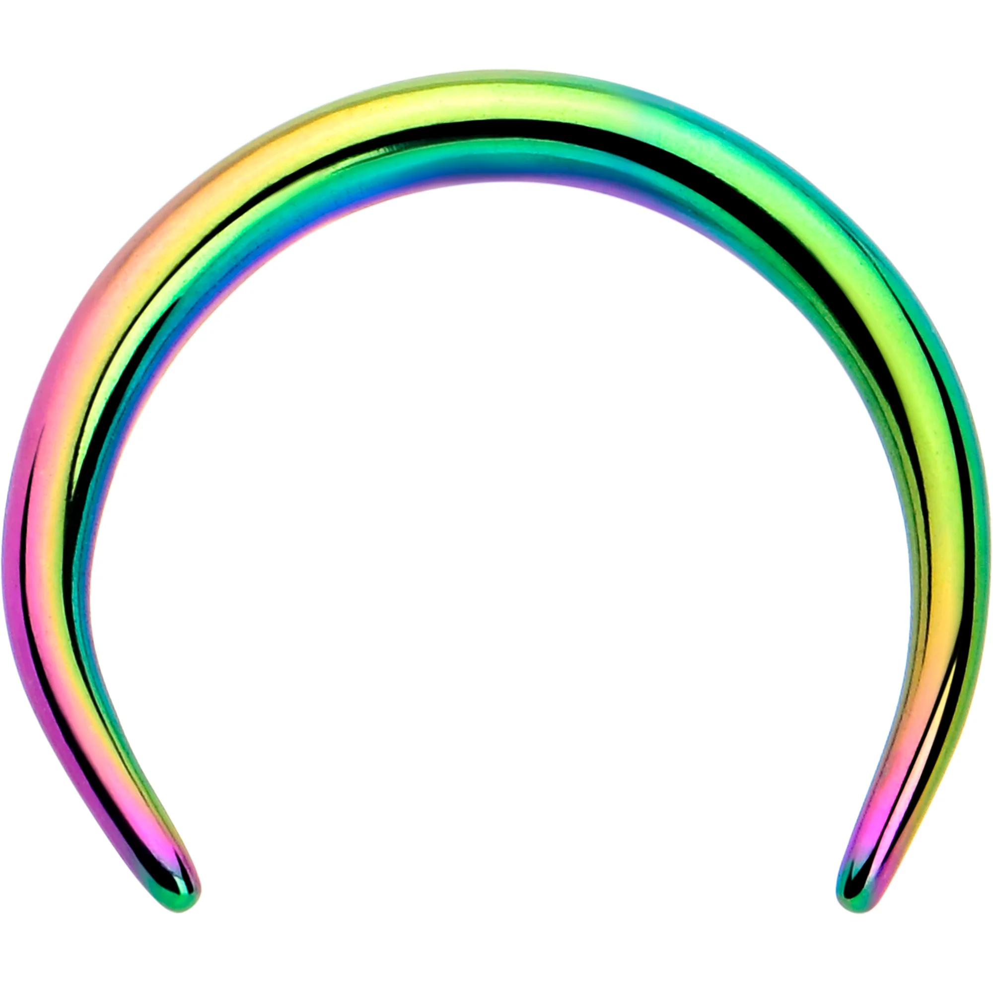 16G 5/16 Rainbow Pincher Crescent Taper - Image 2