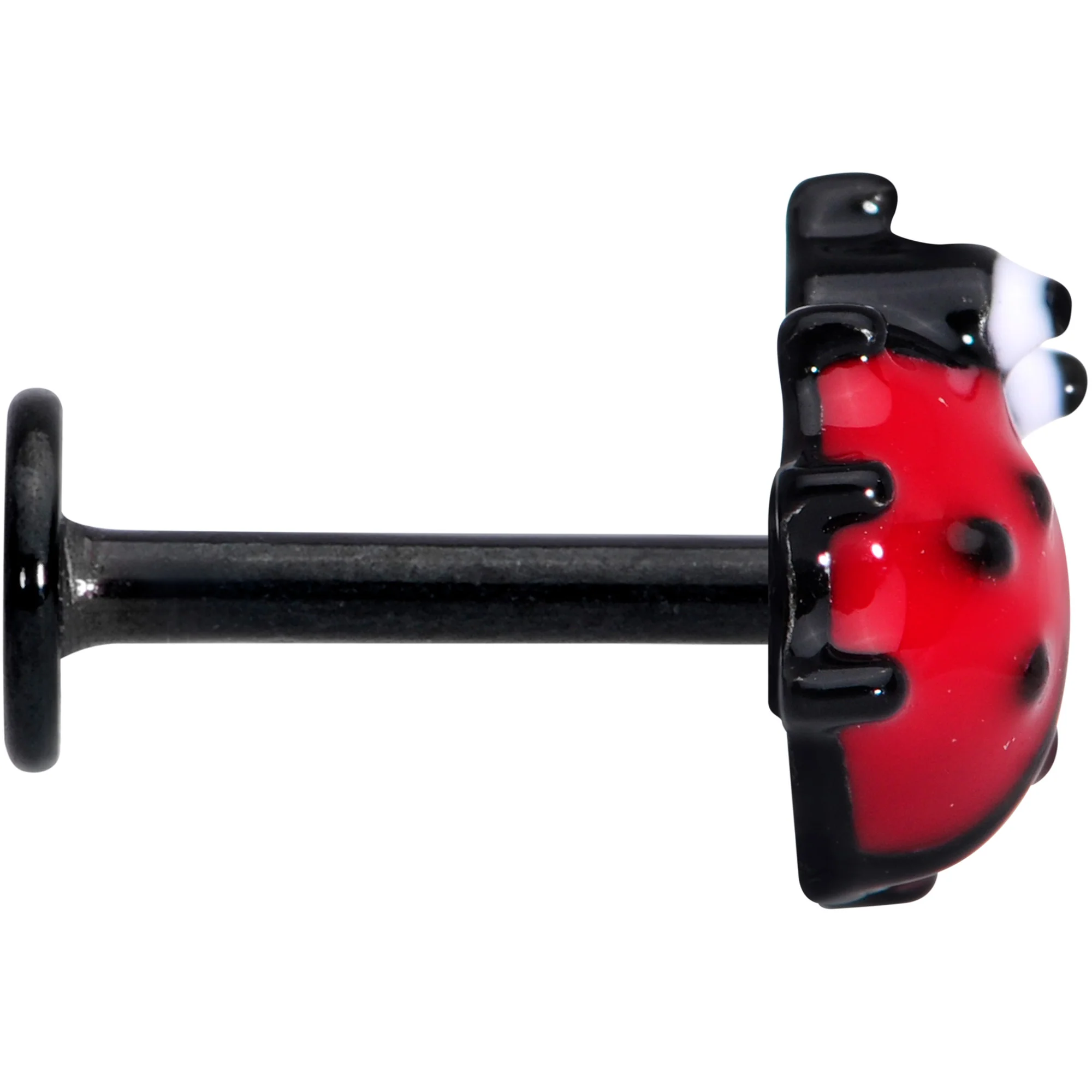 16G 5/16 Red Black Insect Ladybug Labret Monroe Tragus - Image 3