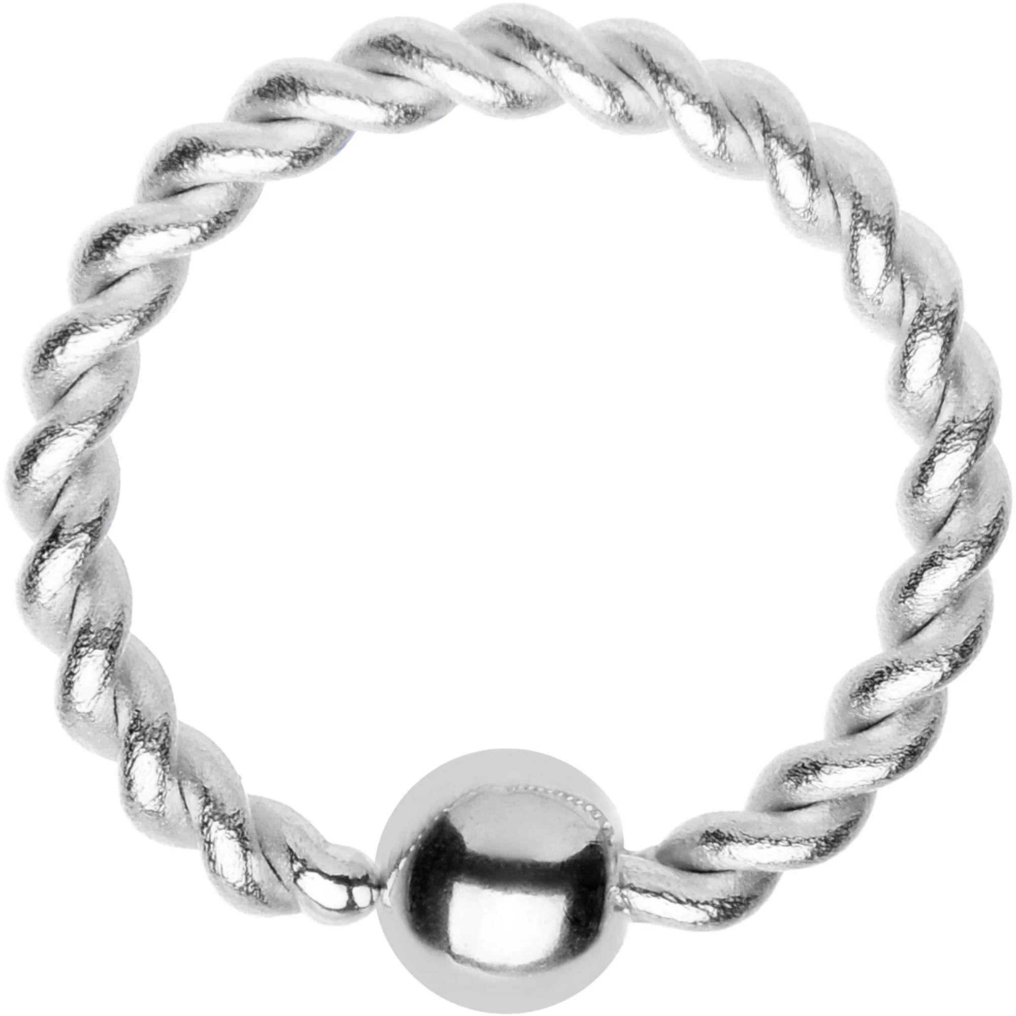 16G 5/16 Seriously Twisted BCR Captive Ring - Image 2