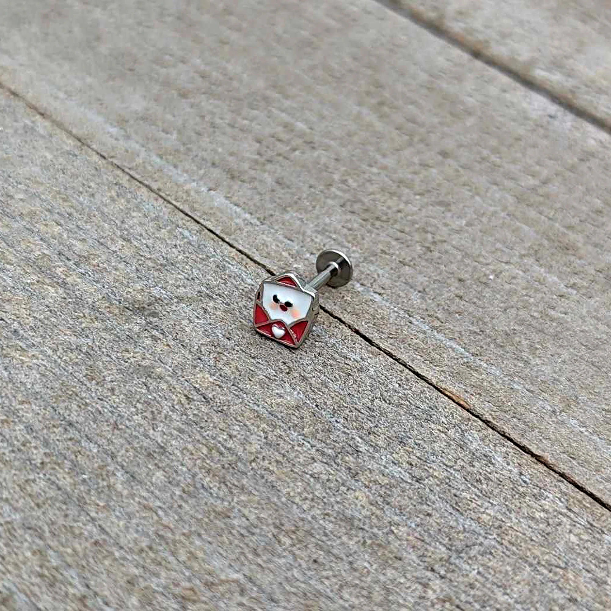 16G 5/16 Sweet Love Letter Valentine Labret Monroe Tragus - Image 7