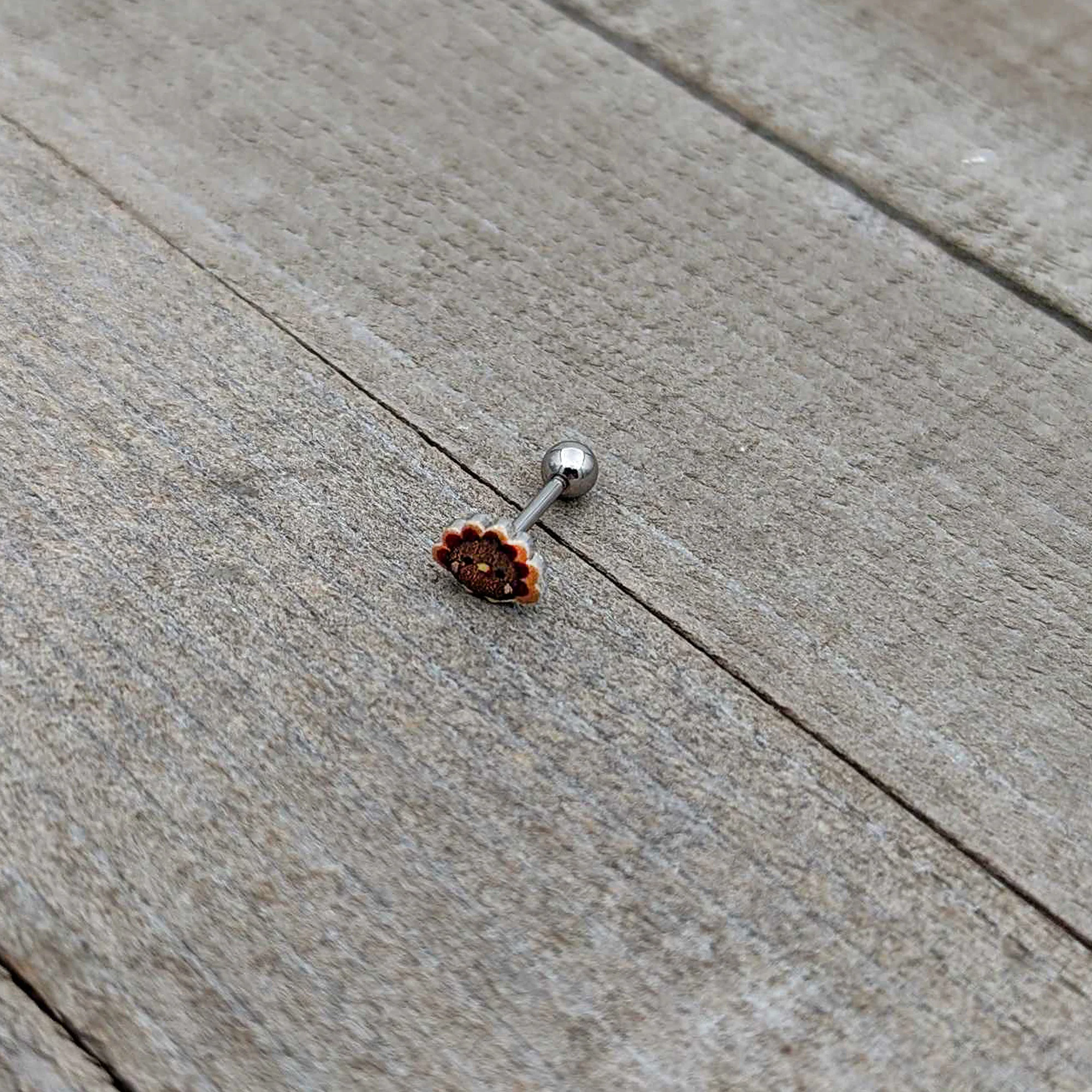16G 5/16 Sweet Tiny Turkey Thanksgiving Cartilage Tragus Earring - Image 7