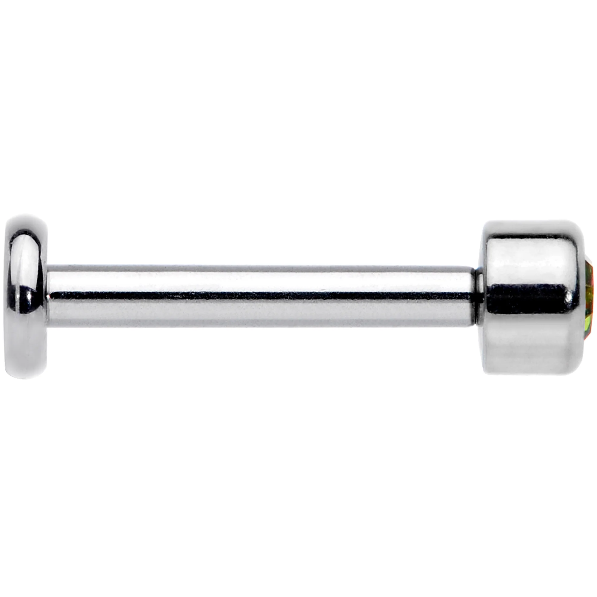 16G 5/16 Vitrail Gem Grade 23 Titanium Internally Threaded Labret - Image 2