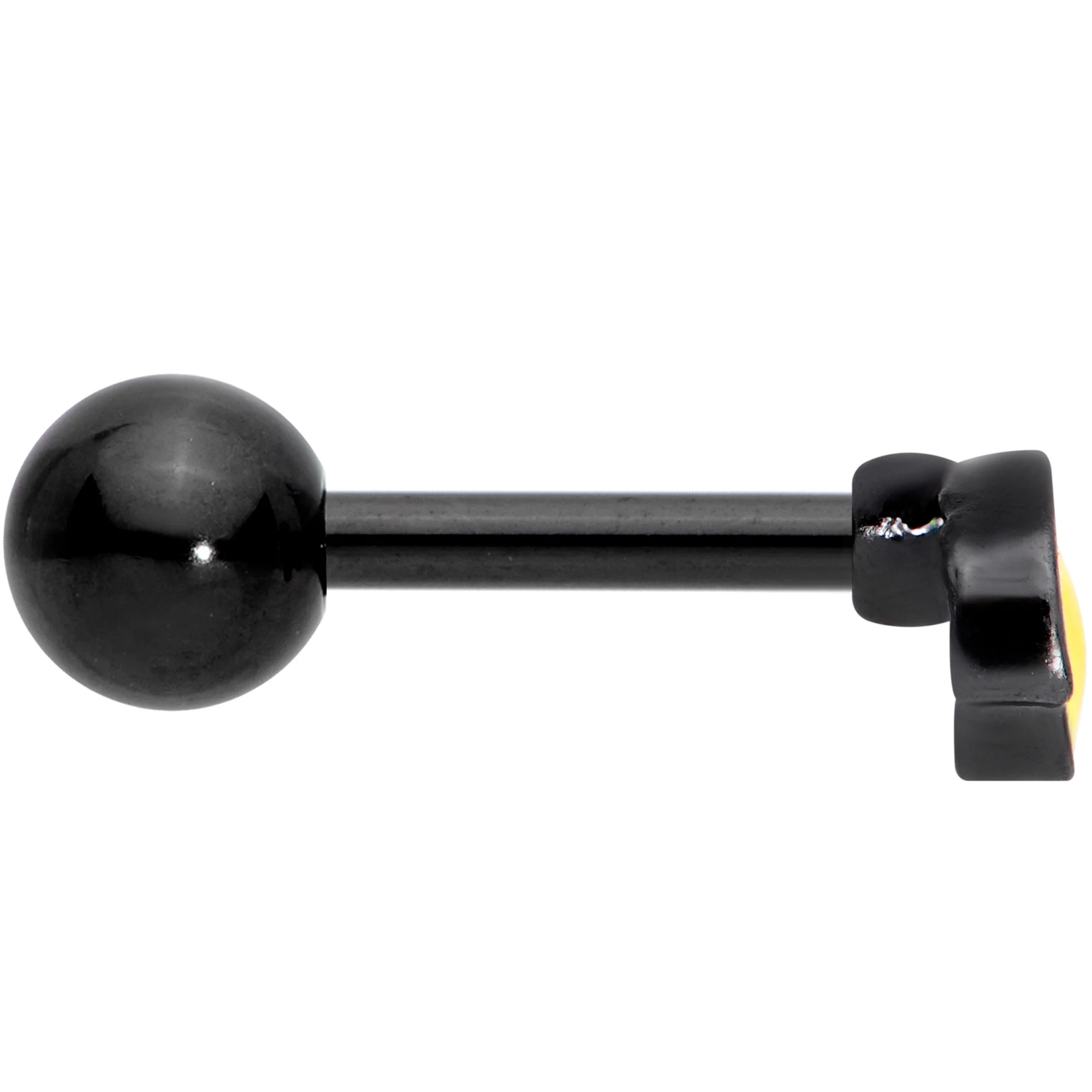 16G 5/16 Yellow Black Aviator Sunglasses Cartilage Tragus Earring - Image 3