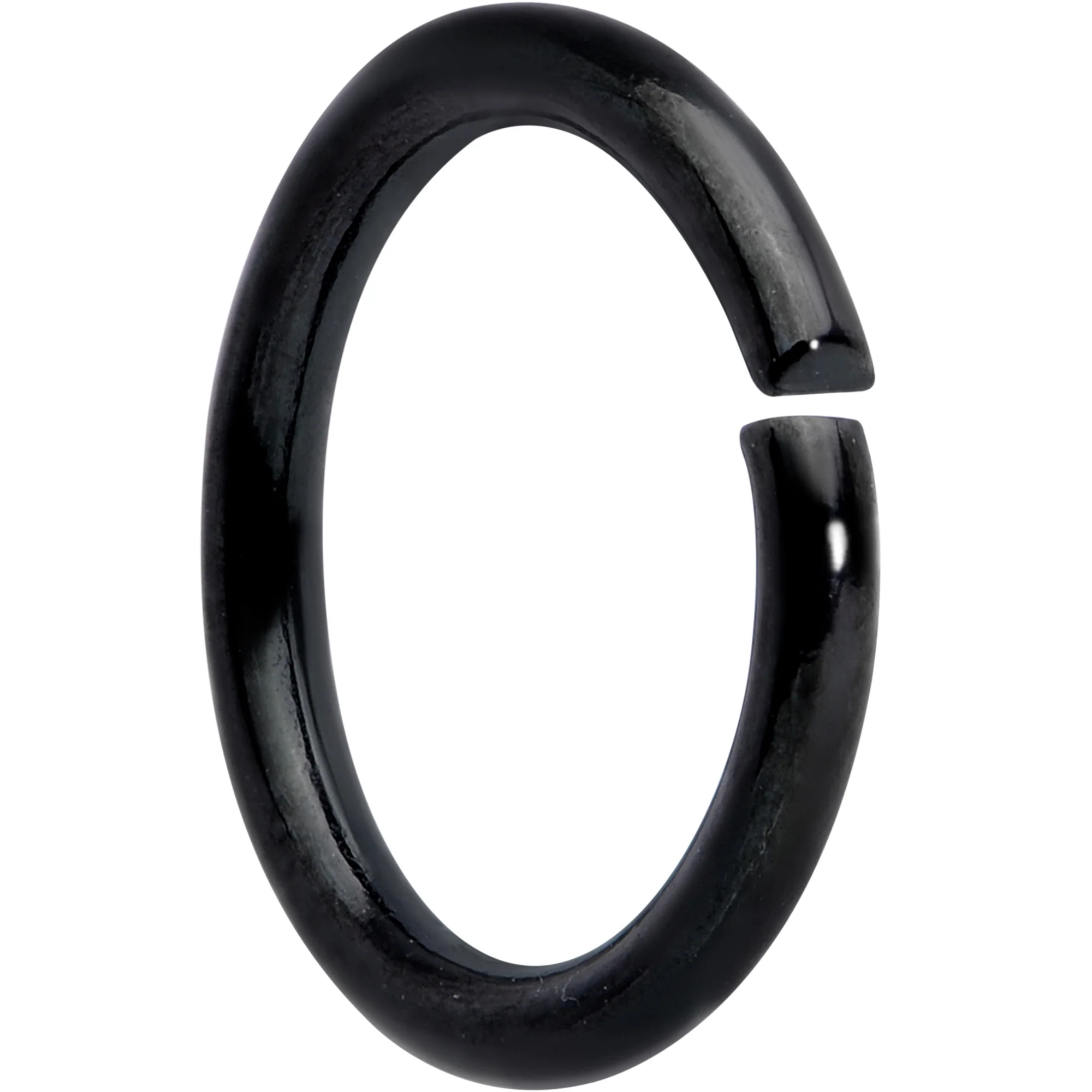 16G 5/16 Black Anodized Seamless Cartilage Ring Set of 12 - Image 2