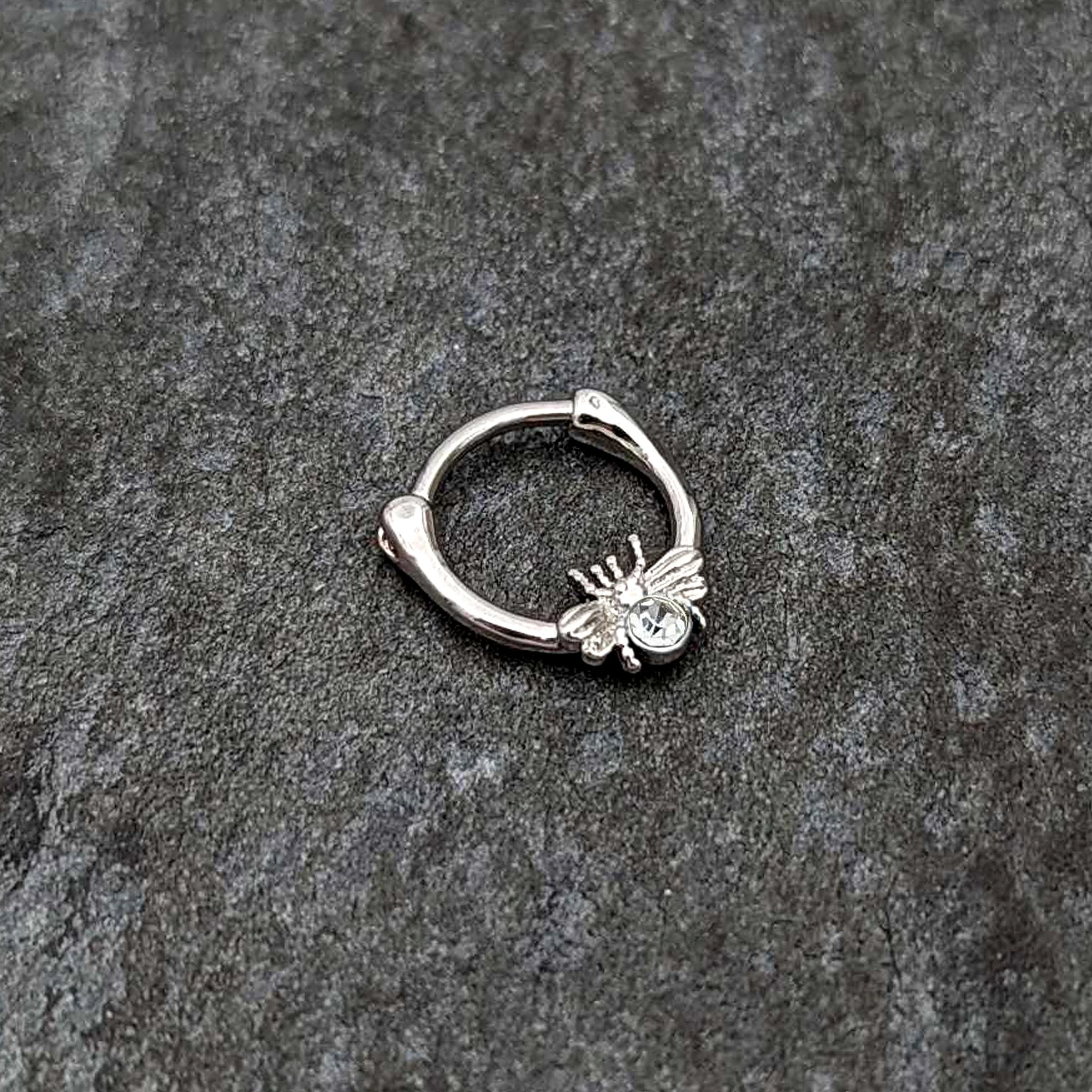16G 5/16 Clear Gem Ultra Fly Cartilage Clicker - Image 4