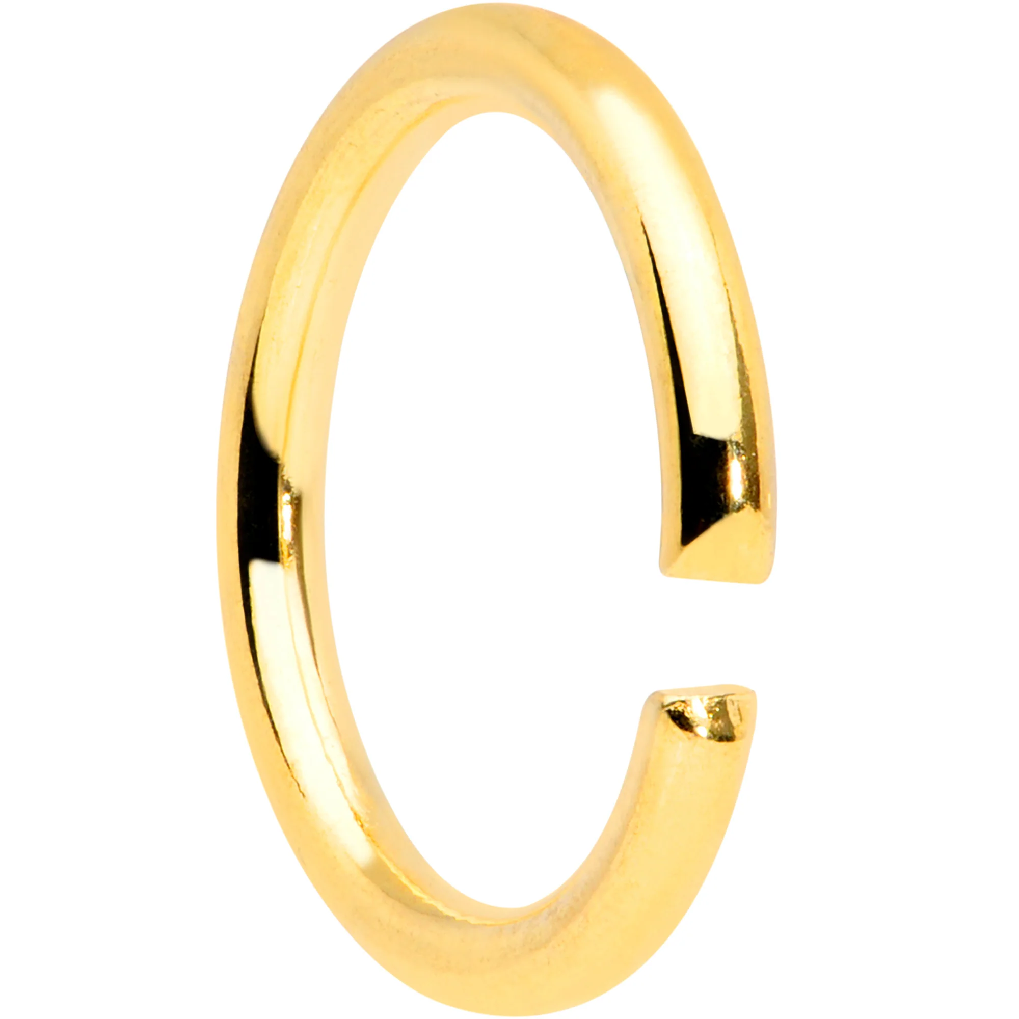 16G 5/16 Gold Tone Anodized Seamless Cartilage Ring Set of 12 - Image 2
