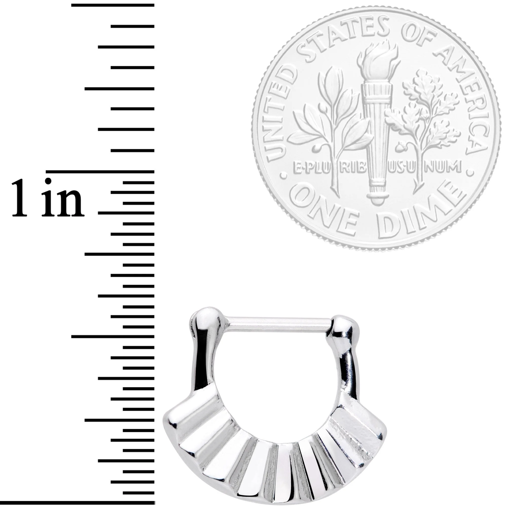 16G 5/16 Graceful Fan Septum Clicker - Image 3