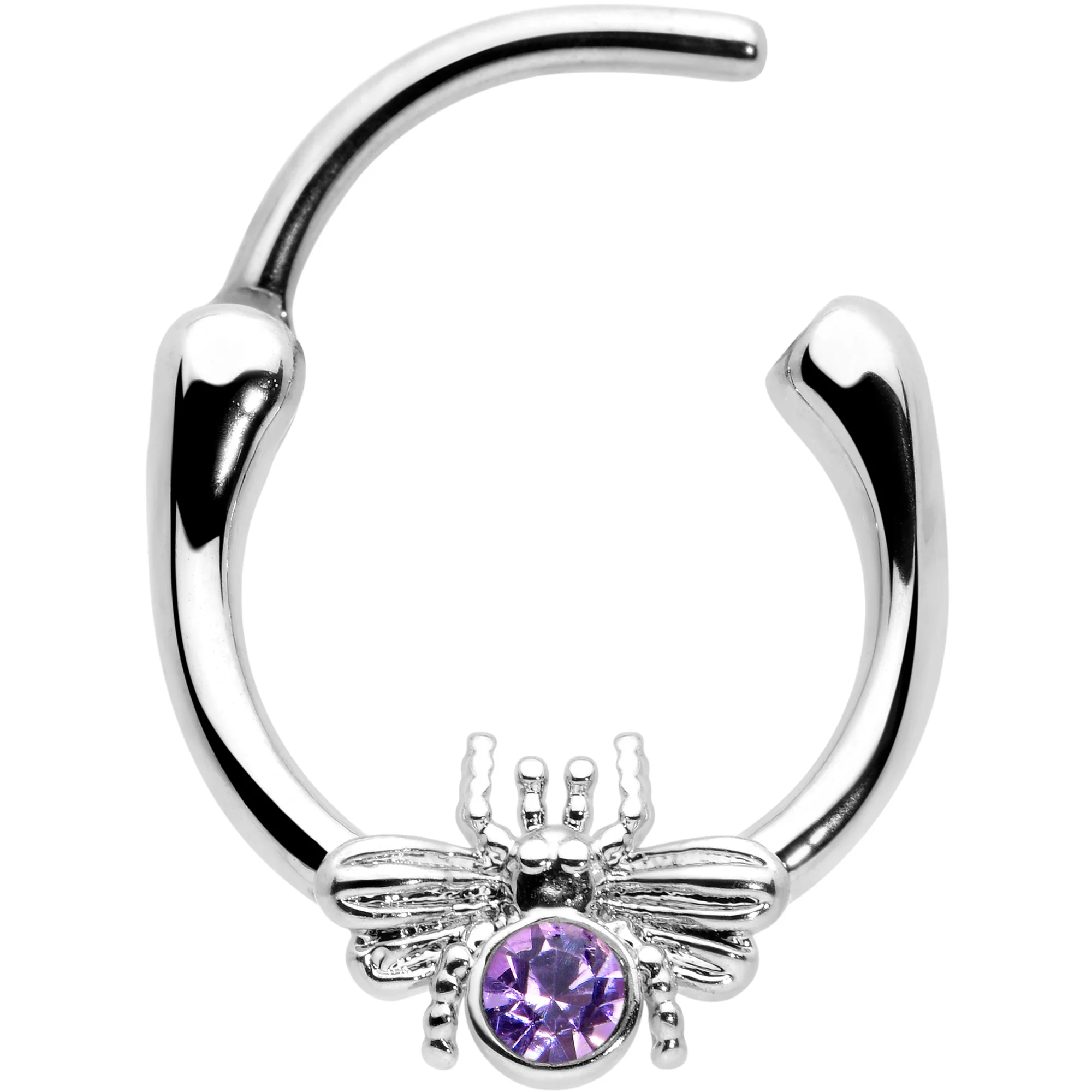 16G 5/16 Purple Gem Ultra Fly Cartilage Clicker - Image 2