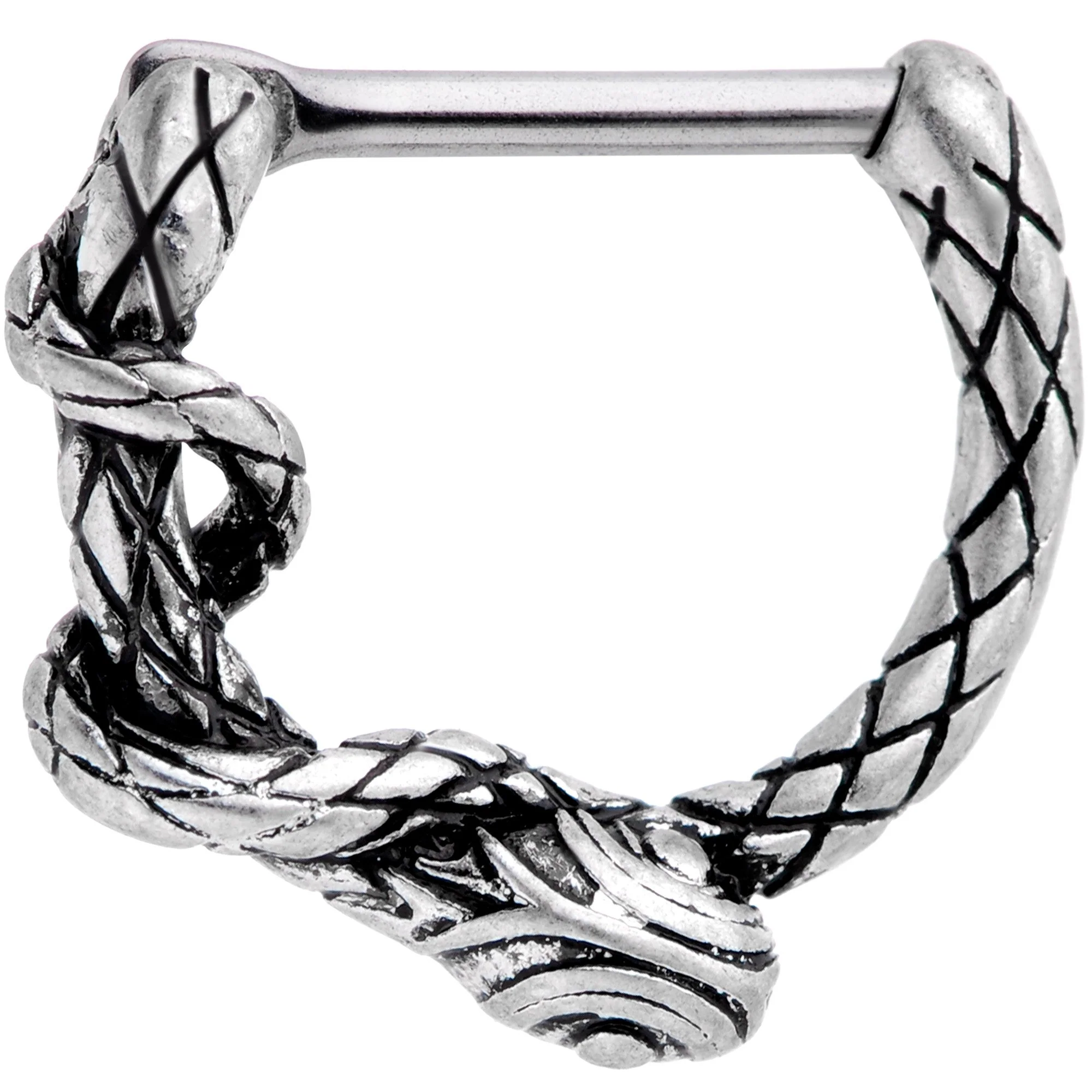 16G 5/16 Slithering Snake Septum Clicker