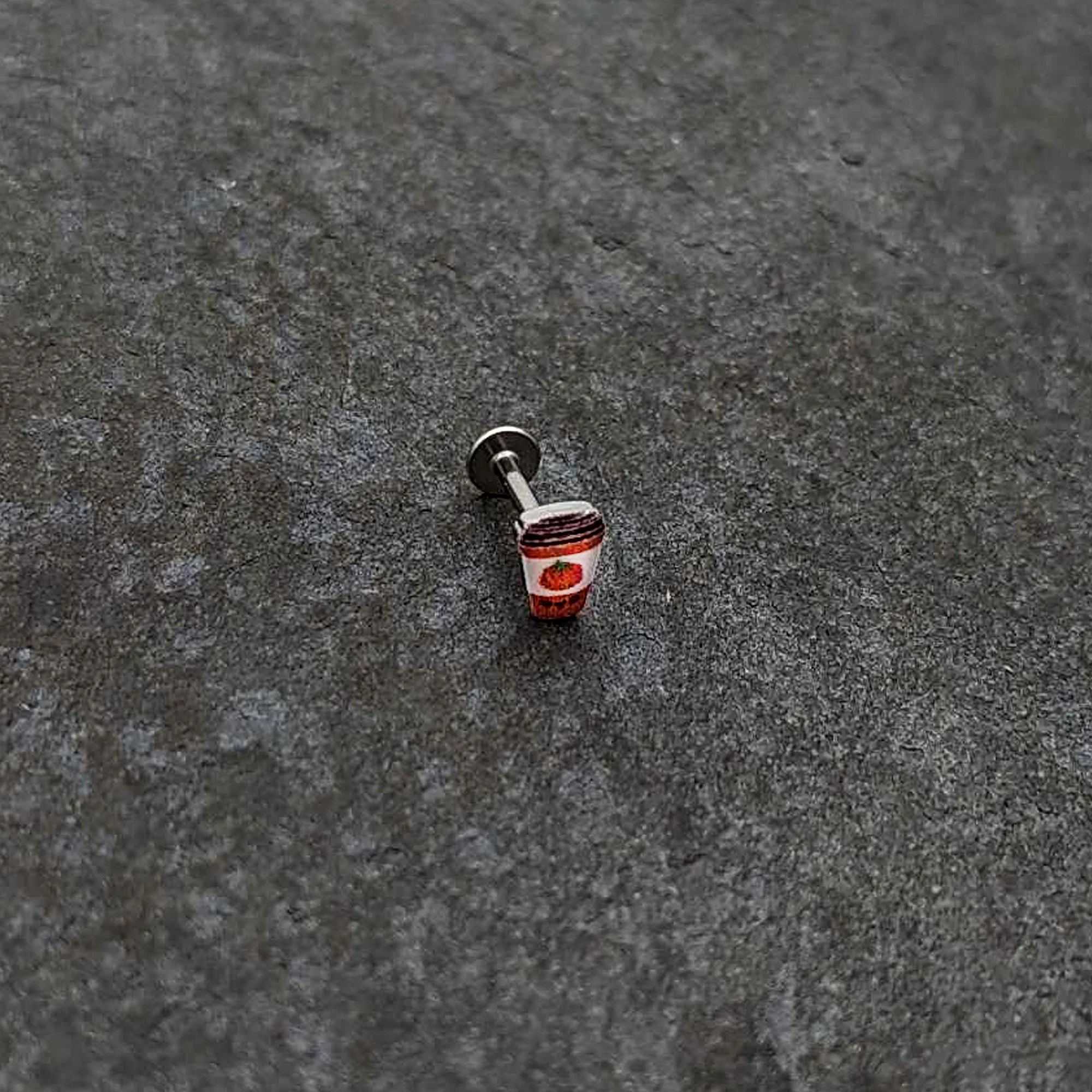 16G 5/16 Sweet Pumpkin Latte Autumn Labret Monroe Tragus - Image 6