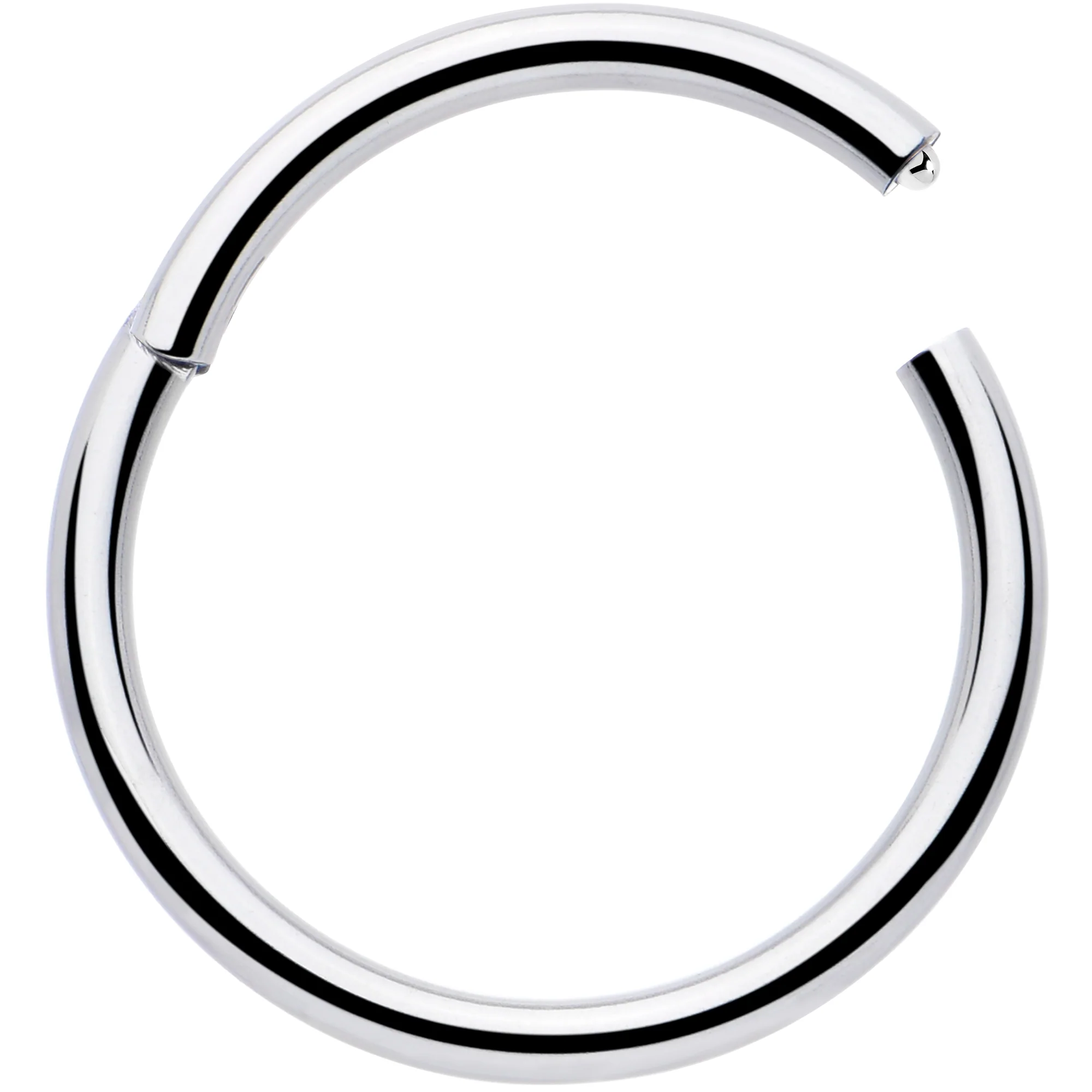 16G 7/16 316L Surgical Steel Precision Hinged Segment Hoop - Image 2
