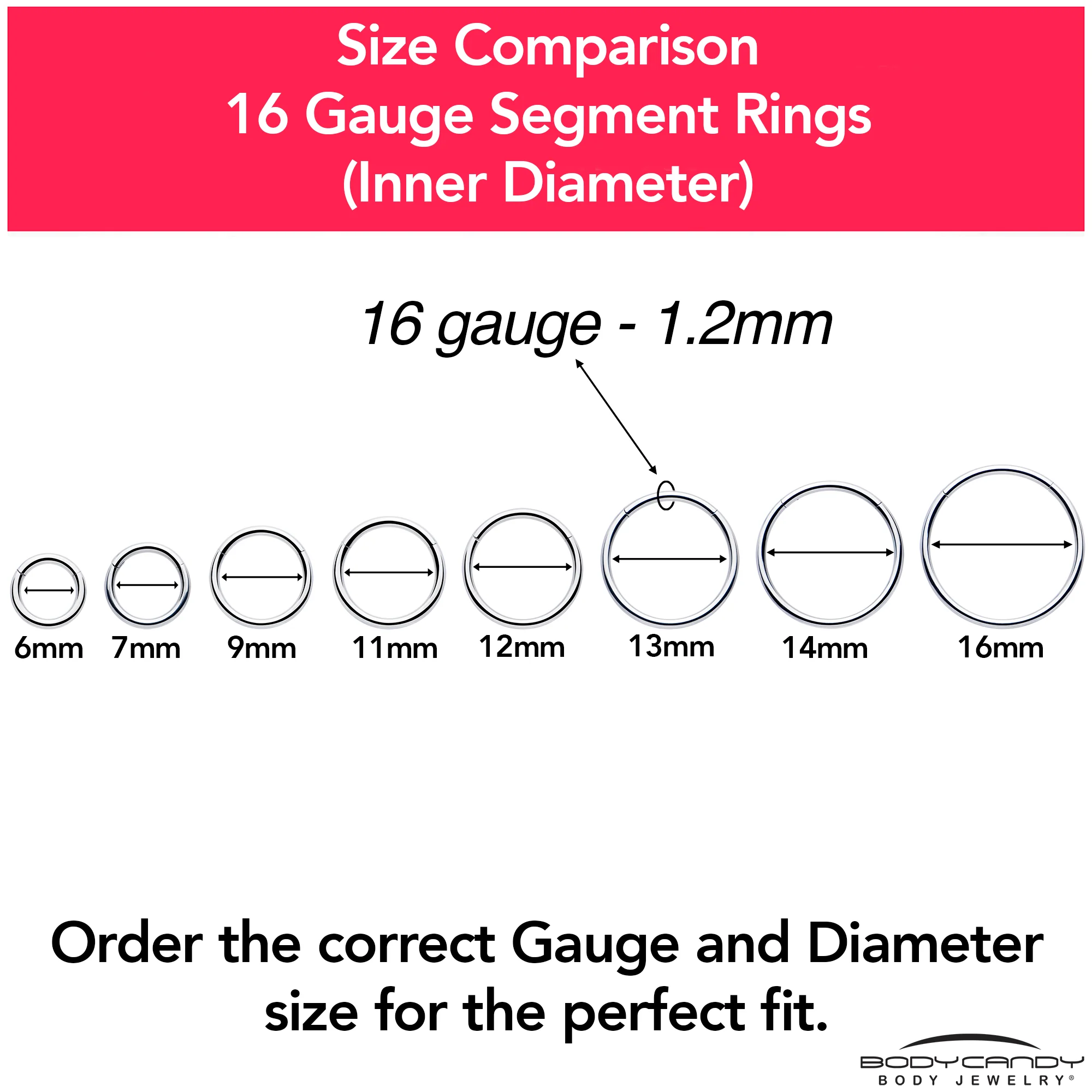 16G 7mm 316L Surgical Steel Precision Hinged Segment Hoop - Image 9