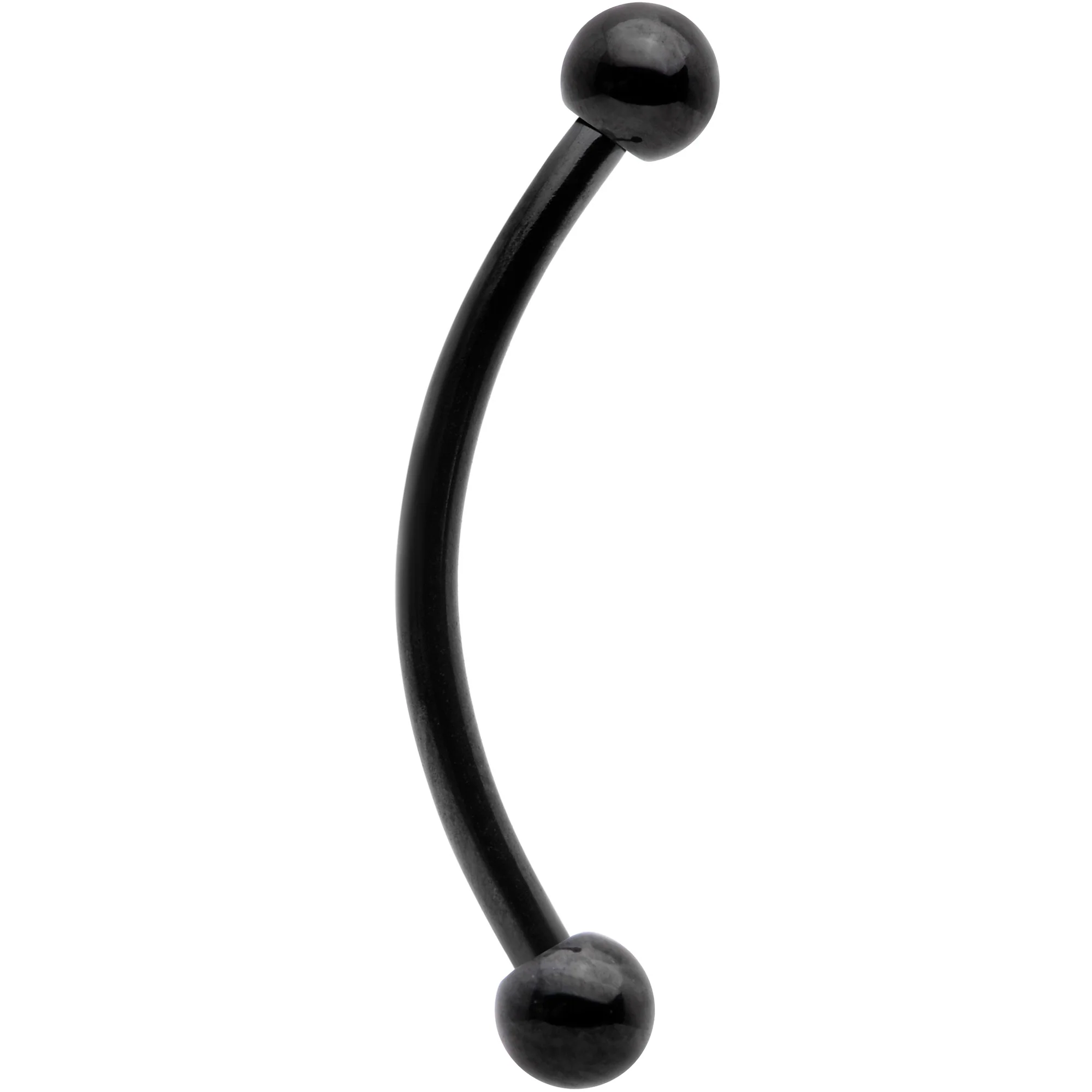 16G 9/16 Black Curved Barbell - Image 3