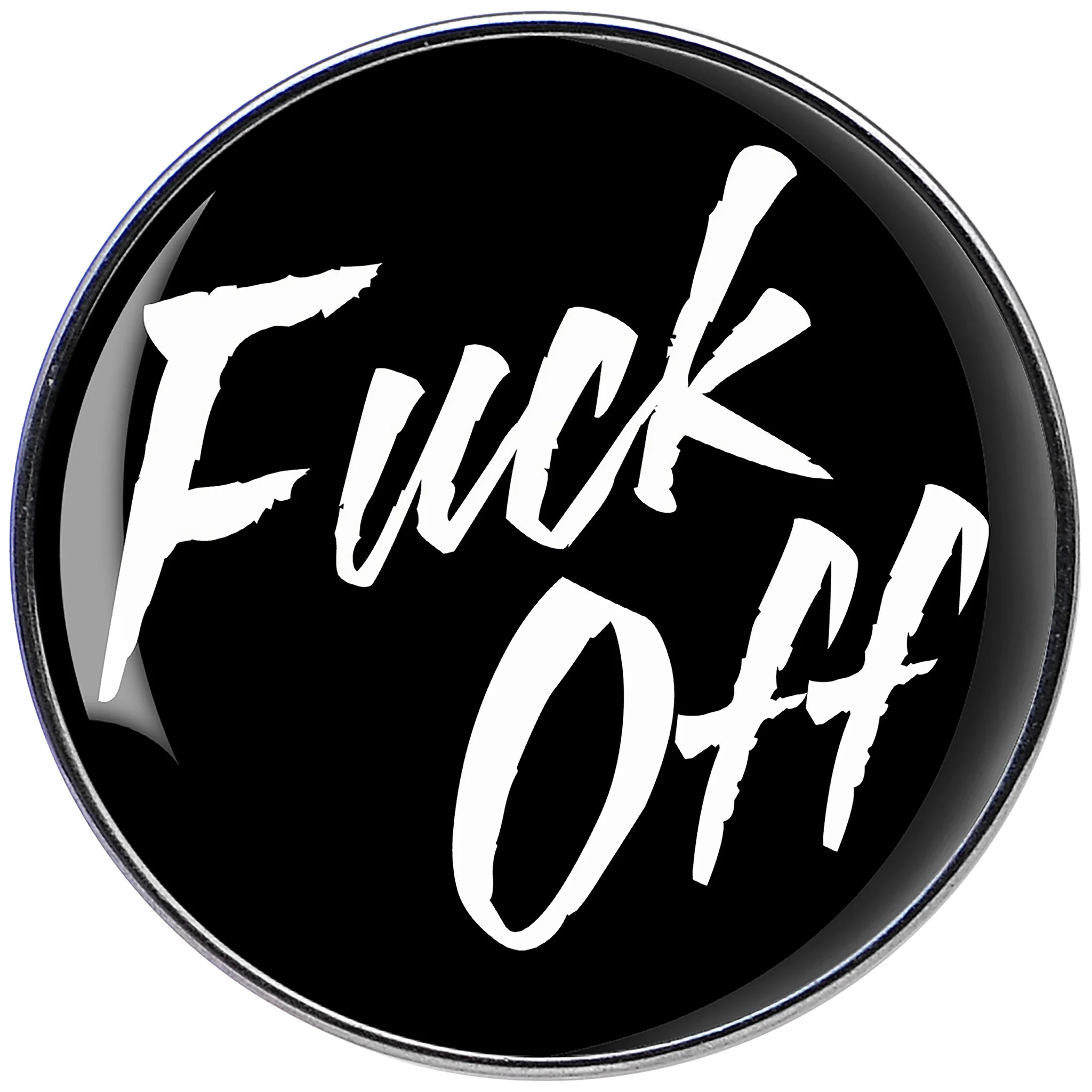 16G Black F*ck Off Tragus Cartilage Earring - Image 3