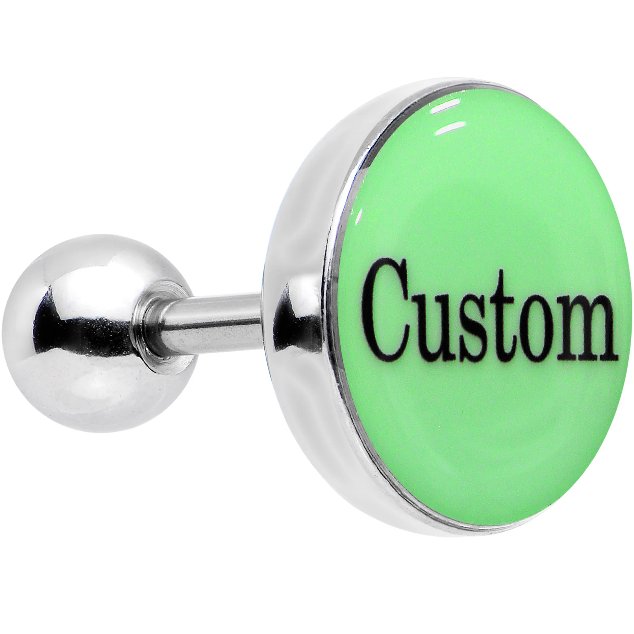 Custom Personalized Glow in the Dark Name Tragus Cartilage Earring - Image 3