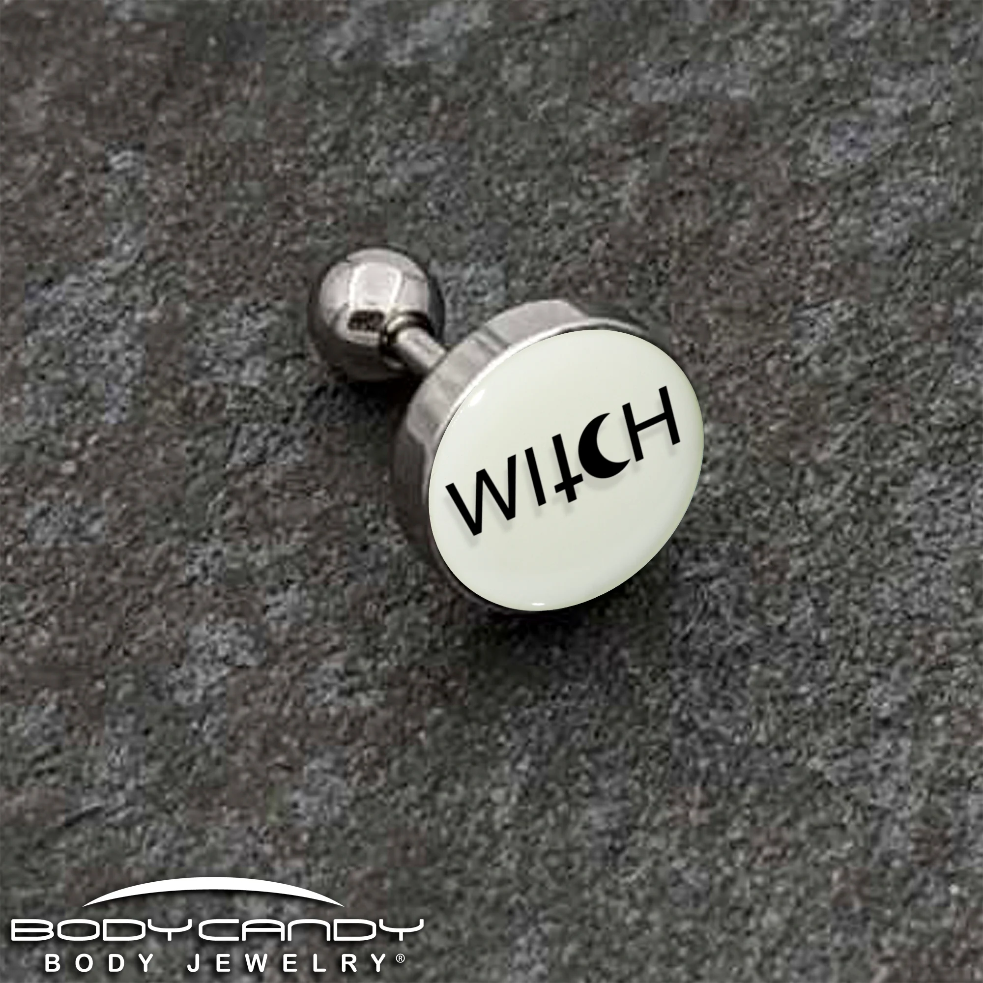 16G Glow in the Dark Mystical Witch Tragus Cartilage Earring by Onyx O - Image 5