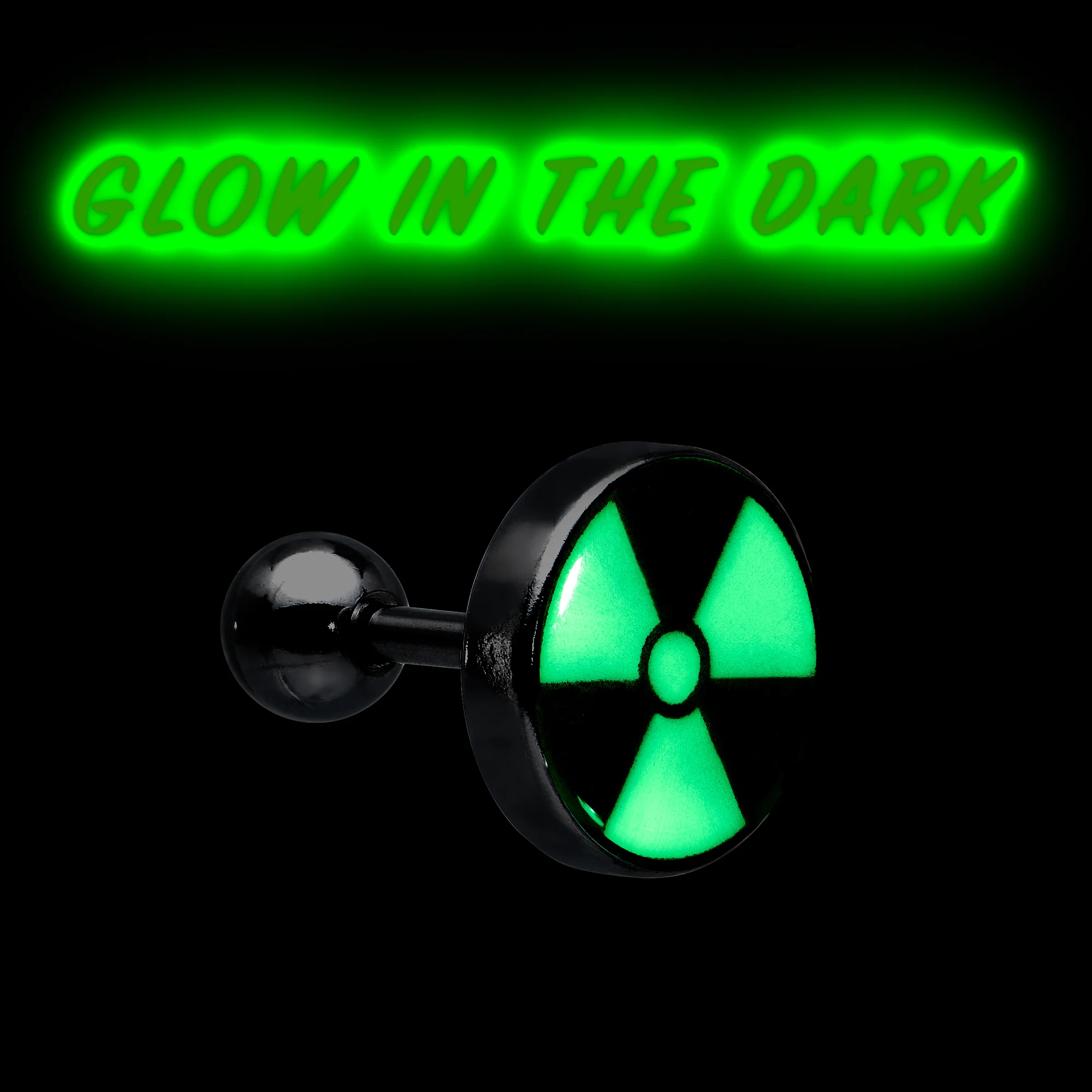 16G Glow in the Dark Radioactive Tragus Cartilage Earring by Onyx O - Image 8