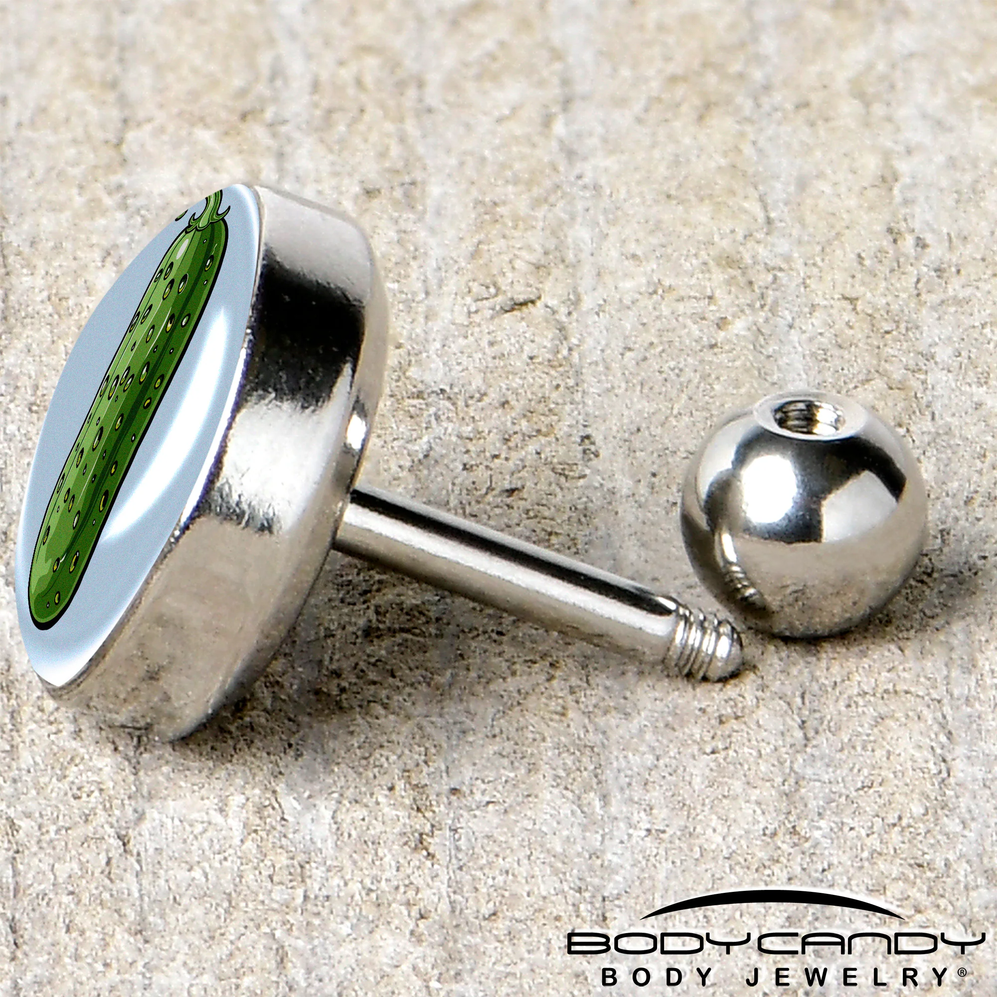 Green Pickle Tragus Cartilage Earring by Onyx O - Image 5