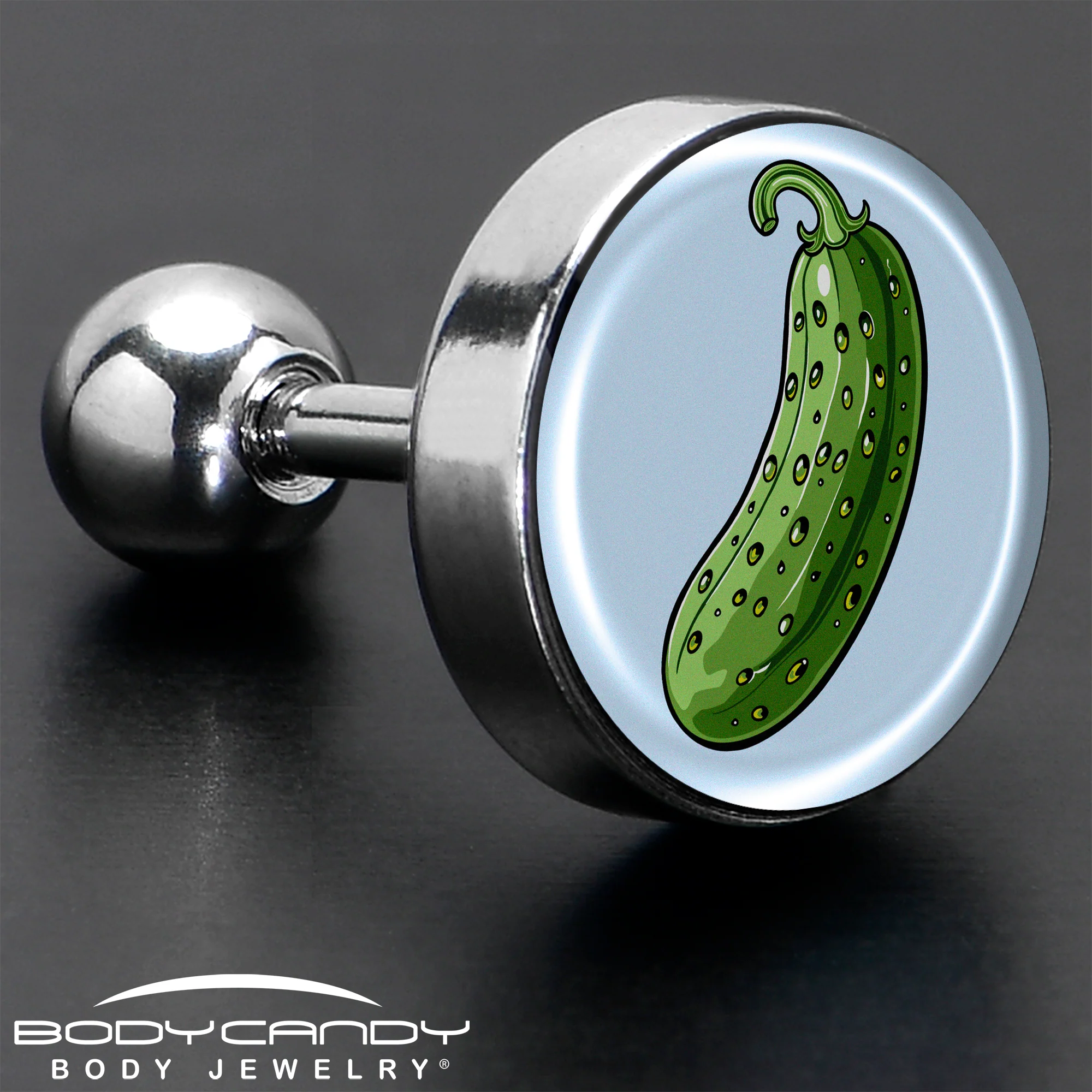 Green Pickle Tragus Cartilage Earring by Onyx O - Image 7