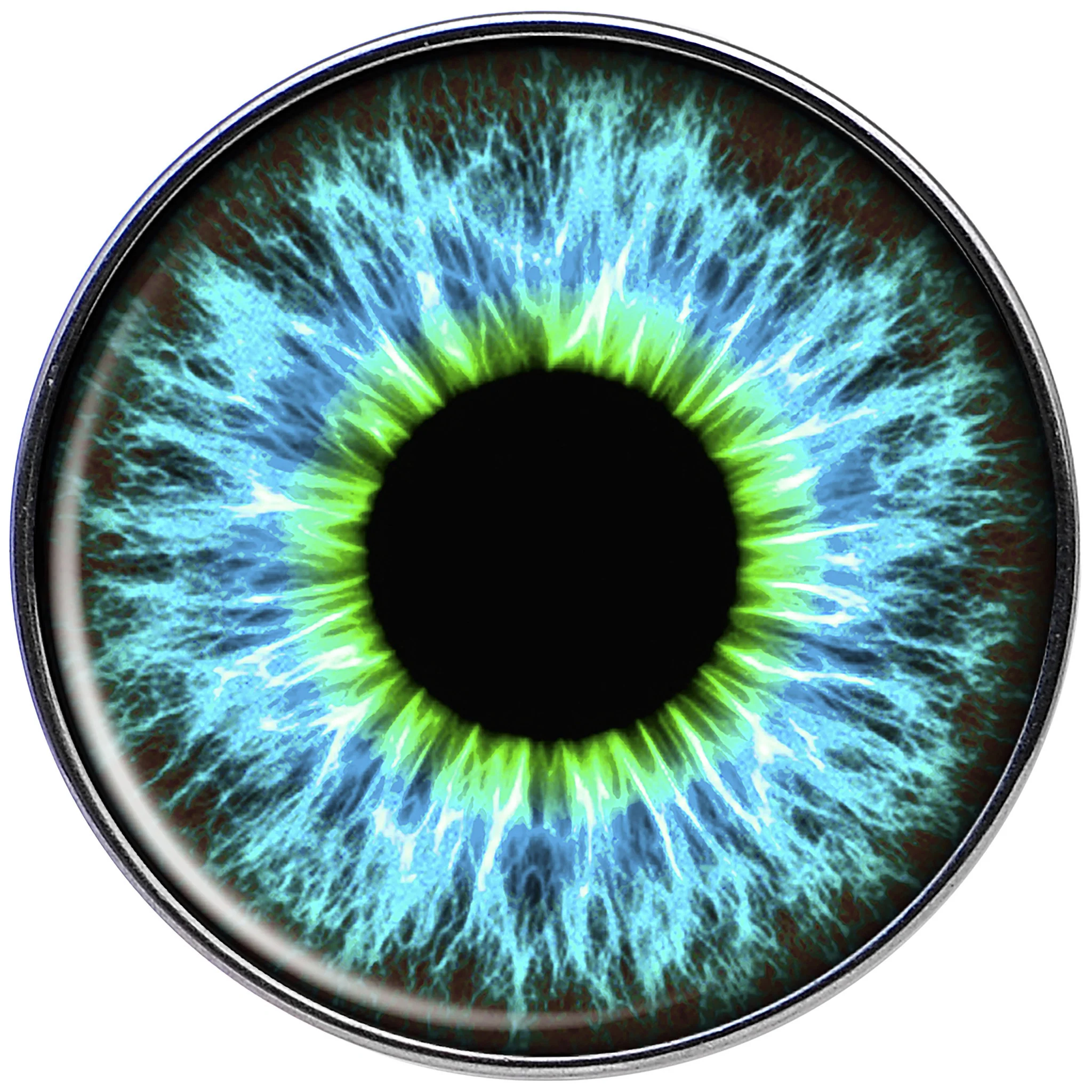 16G Human Eye Aqua Explosion Tragus Cartilage Earring - Image 2
