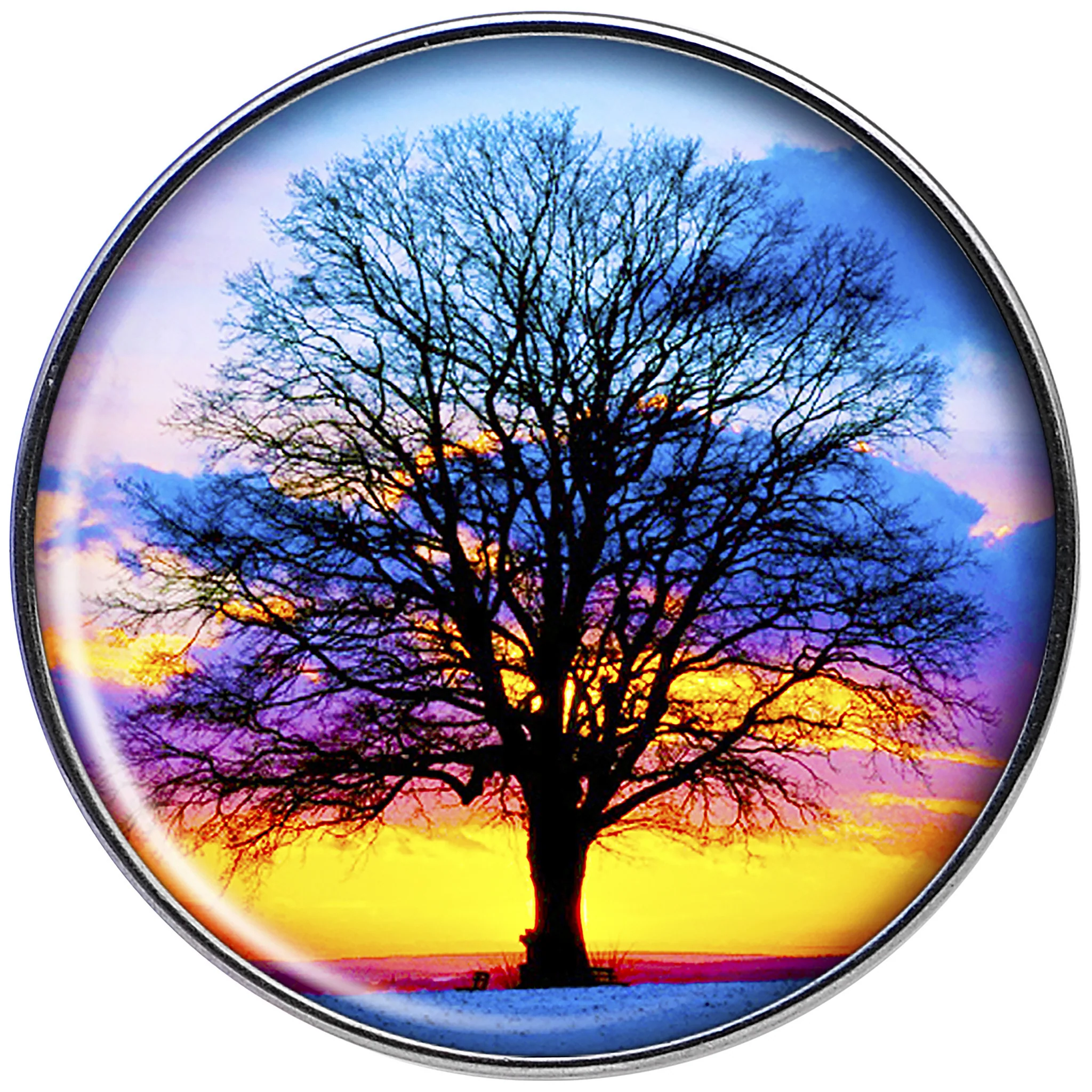 16G Sunset Tree Tragus Cartilage Earring - Image 2