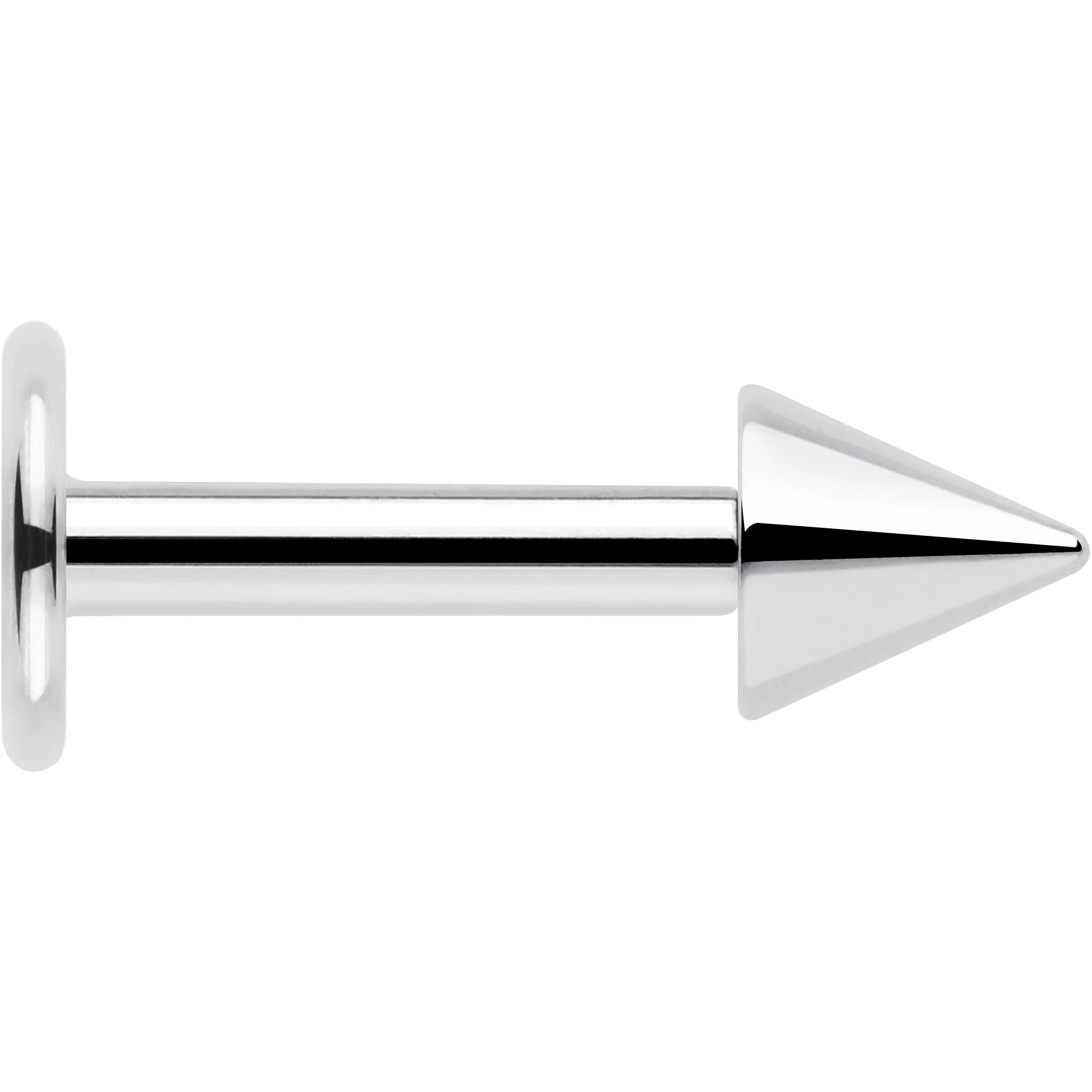 16G 1/4 Implant Grade Titanium Internally Threaded 3mm Cone End Labret - Image 4