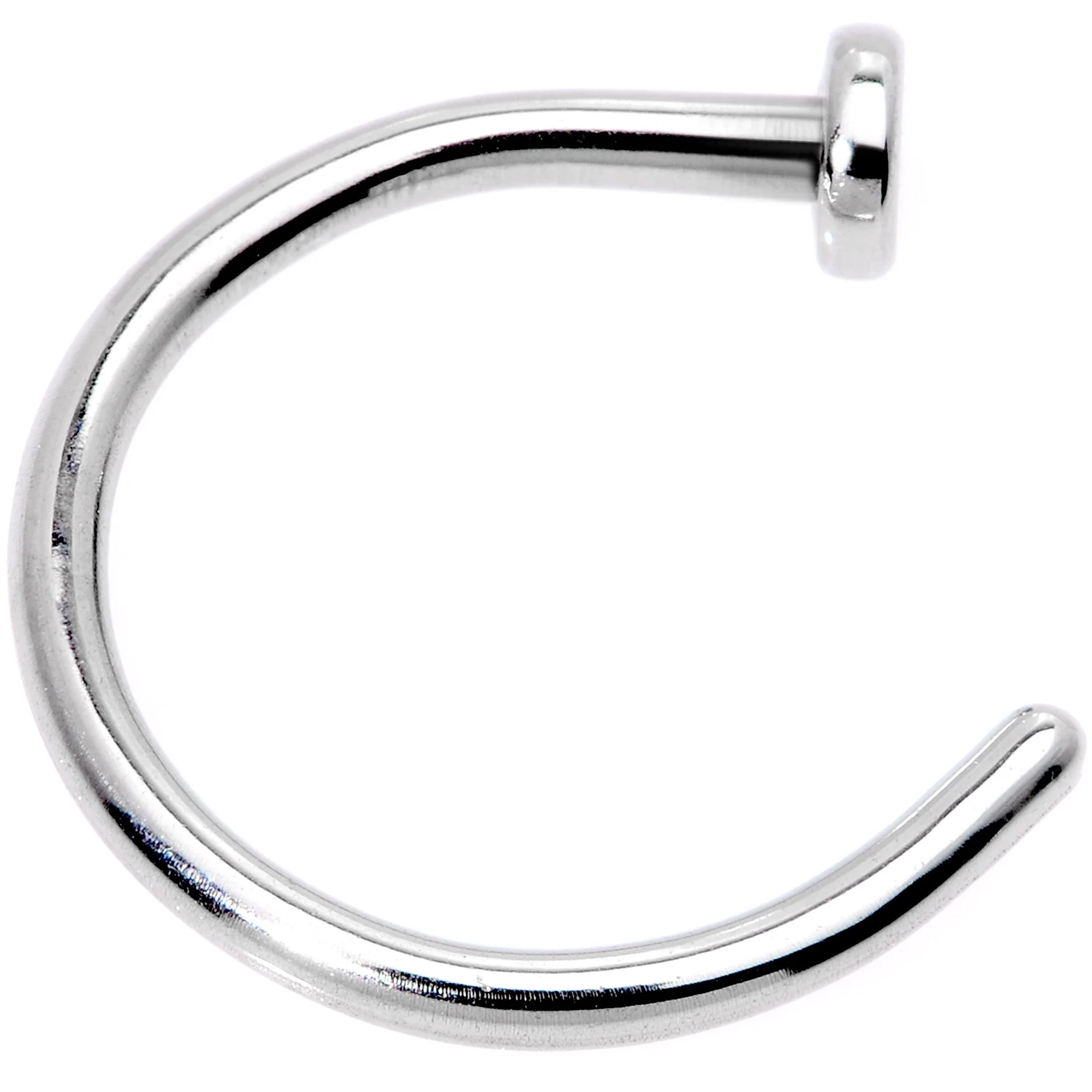 18G 5/16 Grade 23 Titanium Minimalist Nose Hoop - Image 2