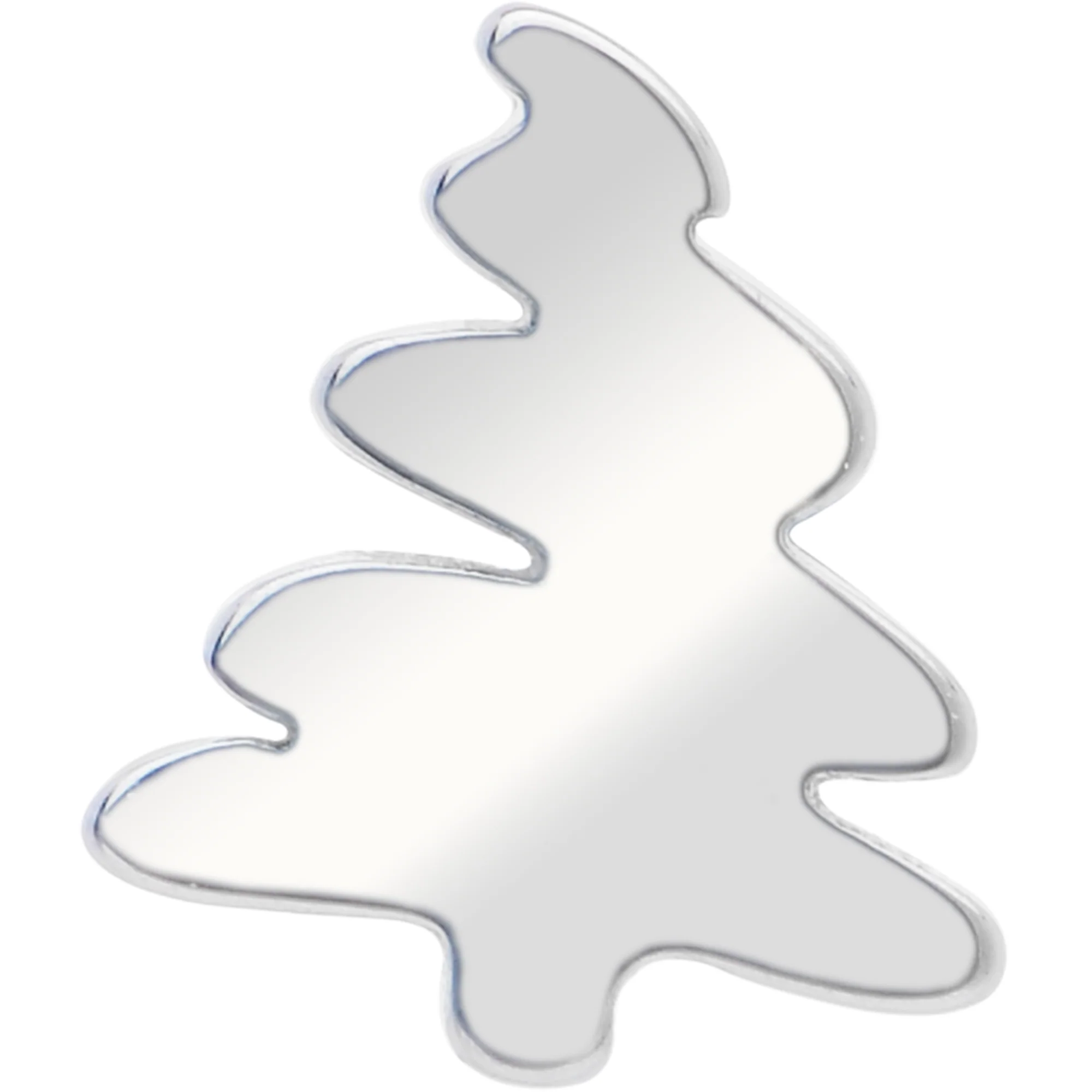 18G Christmas Flat Back Earring - Holiday Tree - Image 4