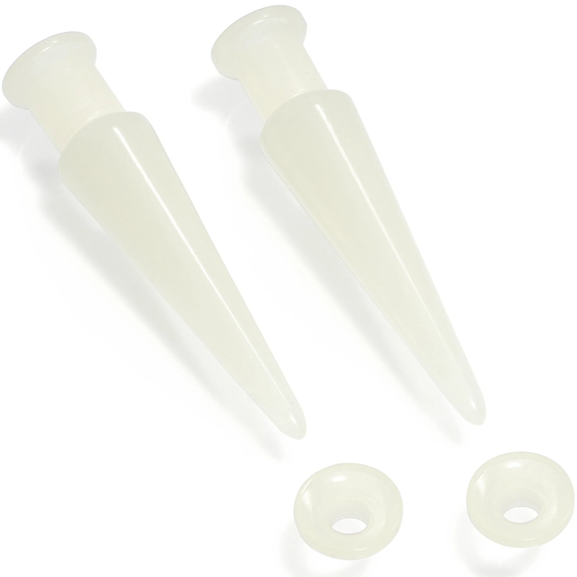 2 in 1 Glow in Dark Interchangeable Screw Fit Plug and Taper Set - Image 6