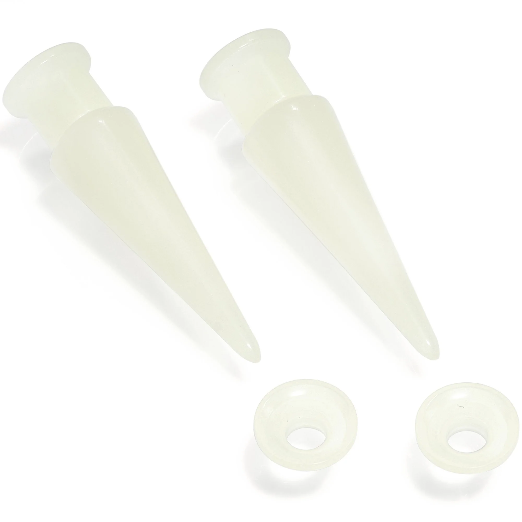 2 in 1 Glow in Dark Interchangeable Screw Fit Plug and Taper Set - Image 7