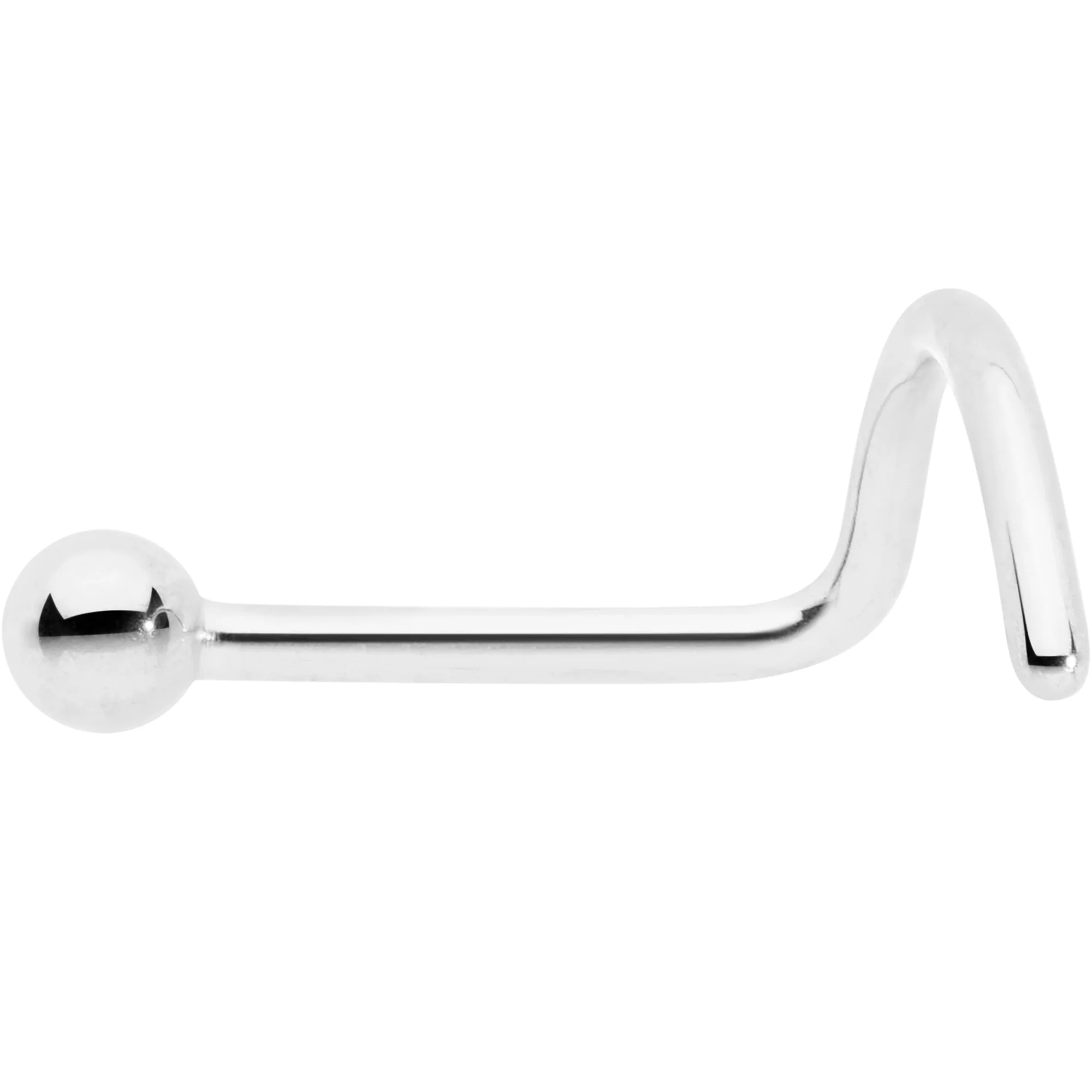 20G 1/4 ASTM F-136 Implant Grade Titanium Ball End Left Side Nose Screw - Image 2
