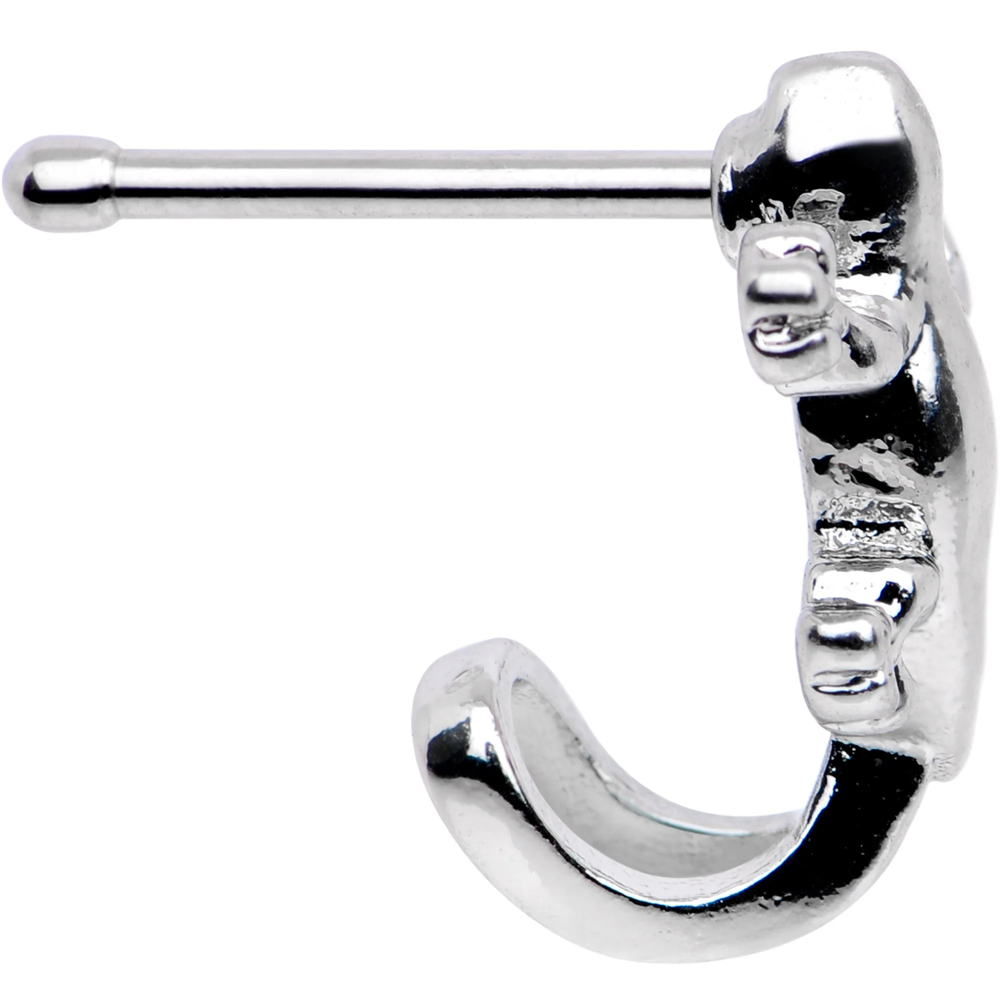 20G 1/4 Desert Lizard Nose Bone - Image 2
