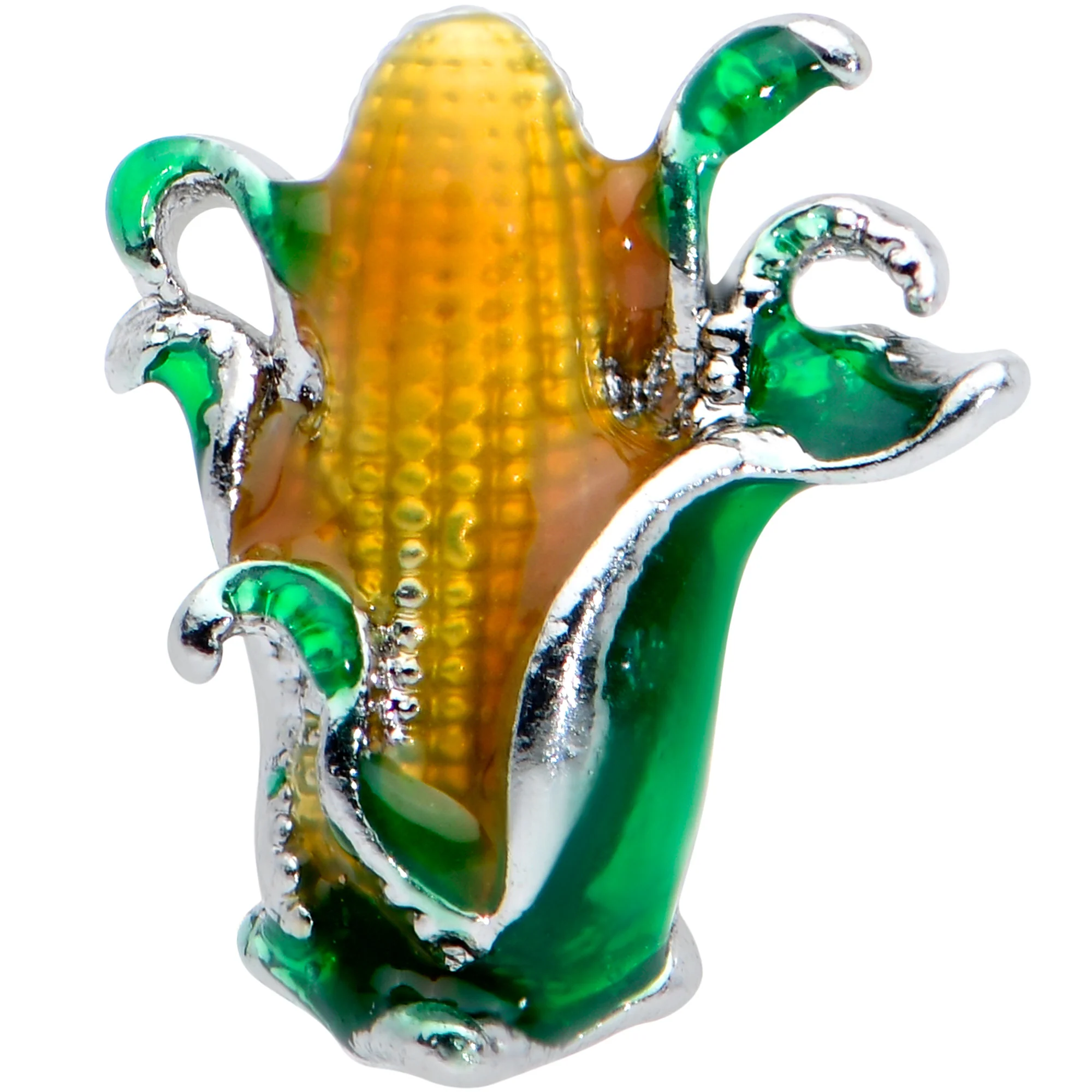 20G 1/4 Summer Corn on the Cob Nose Bone - Image 2