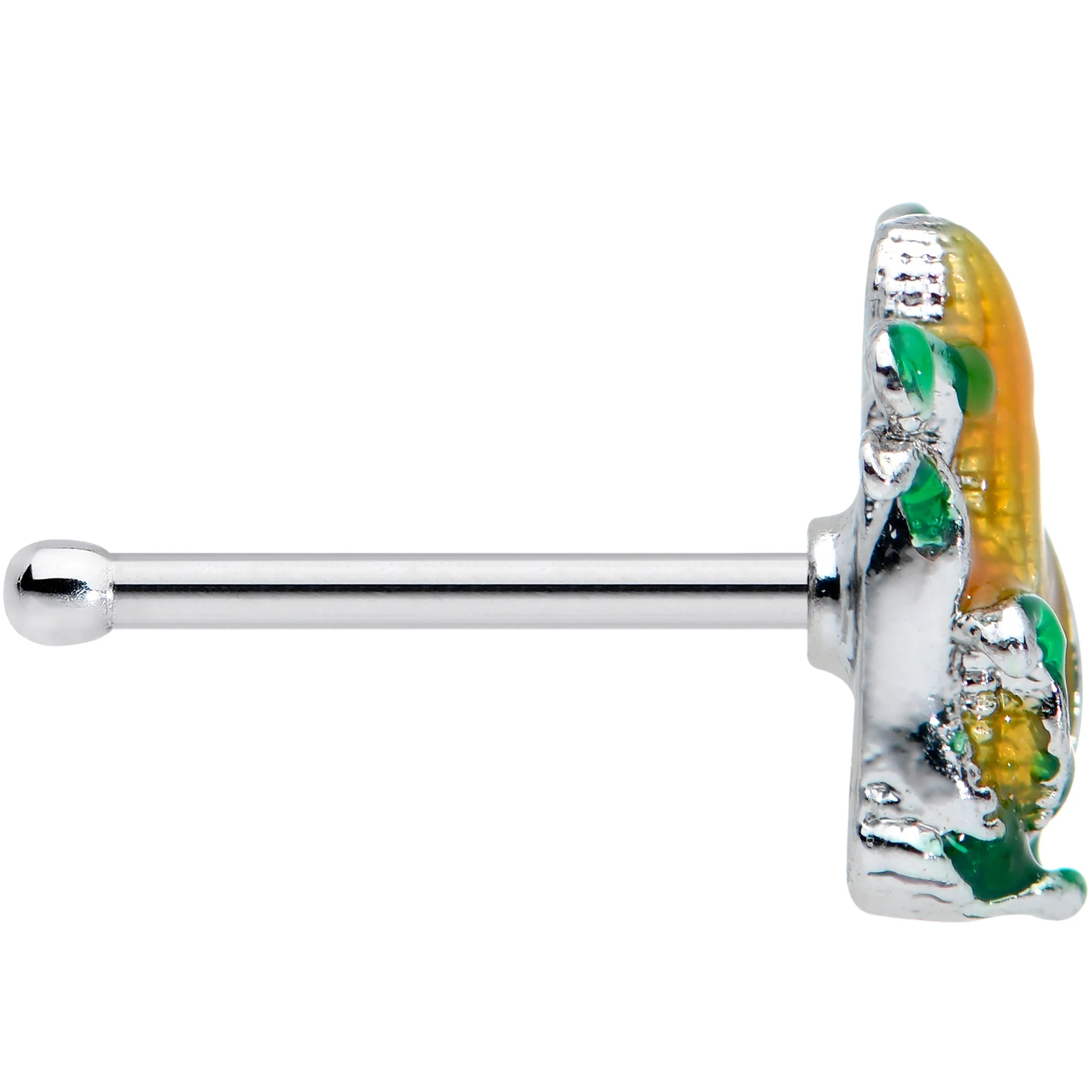 20G 1/4 Summer Corn on the Cob Nose Bone - Image 3