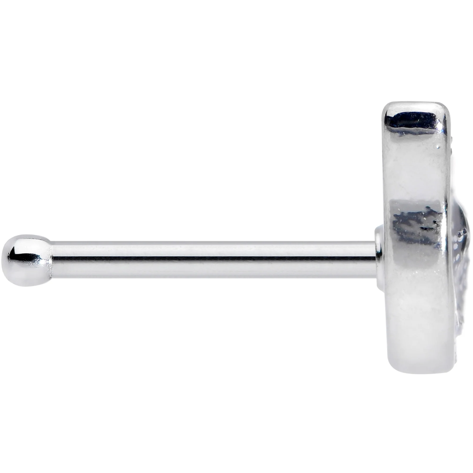 20G 1/4 Sweet Smiling Whale Nose Bone - Image 3