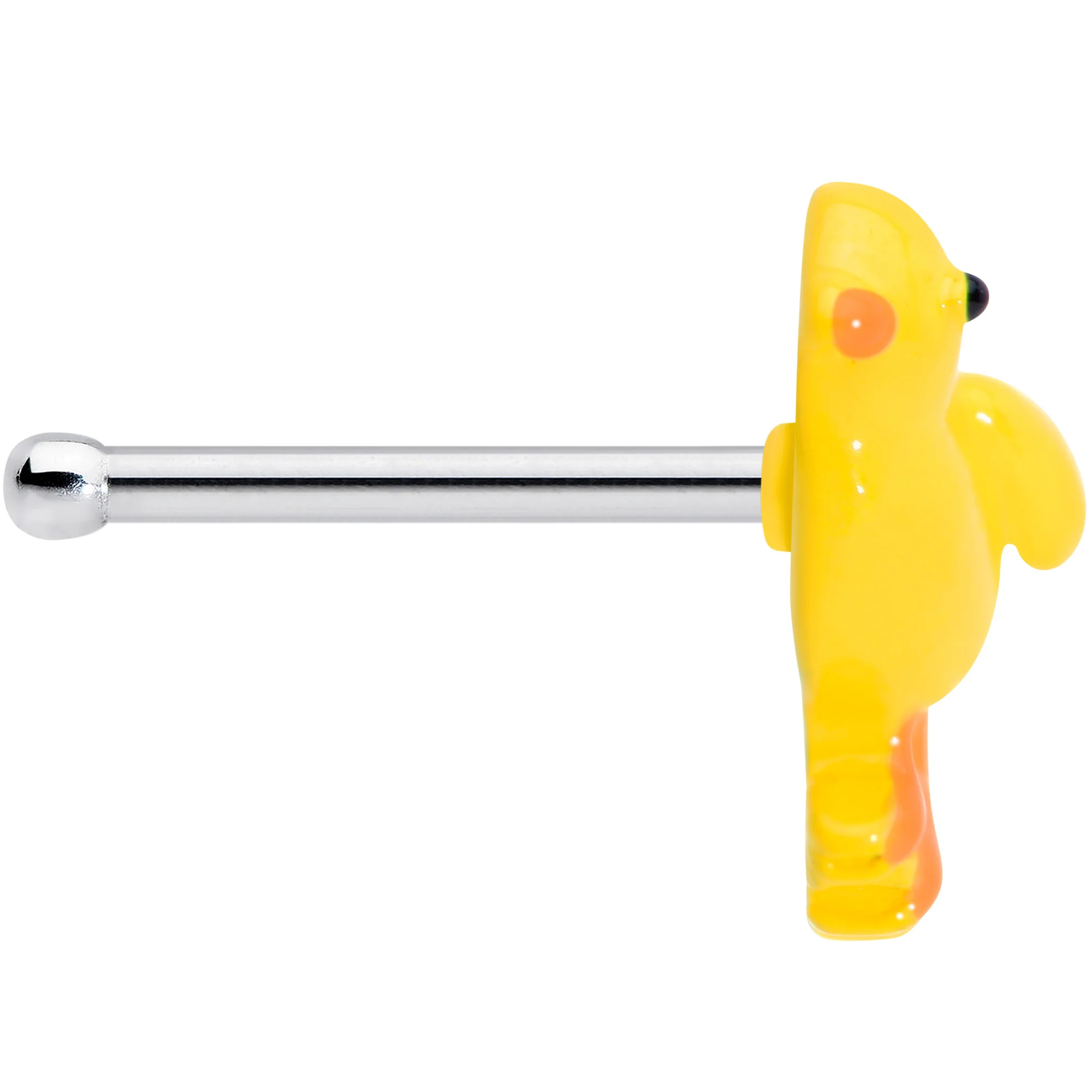 20G 1/4 Yellow Easter Chick Nose Bone - Image 3