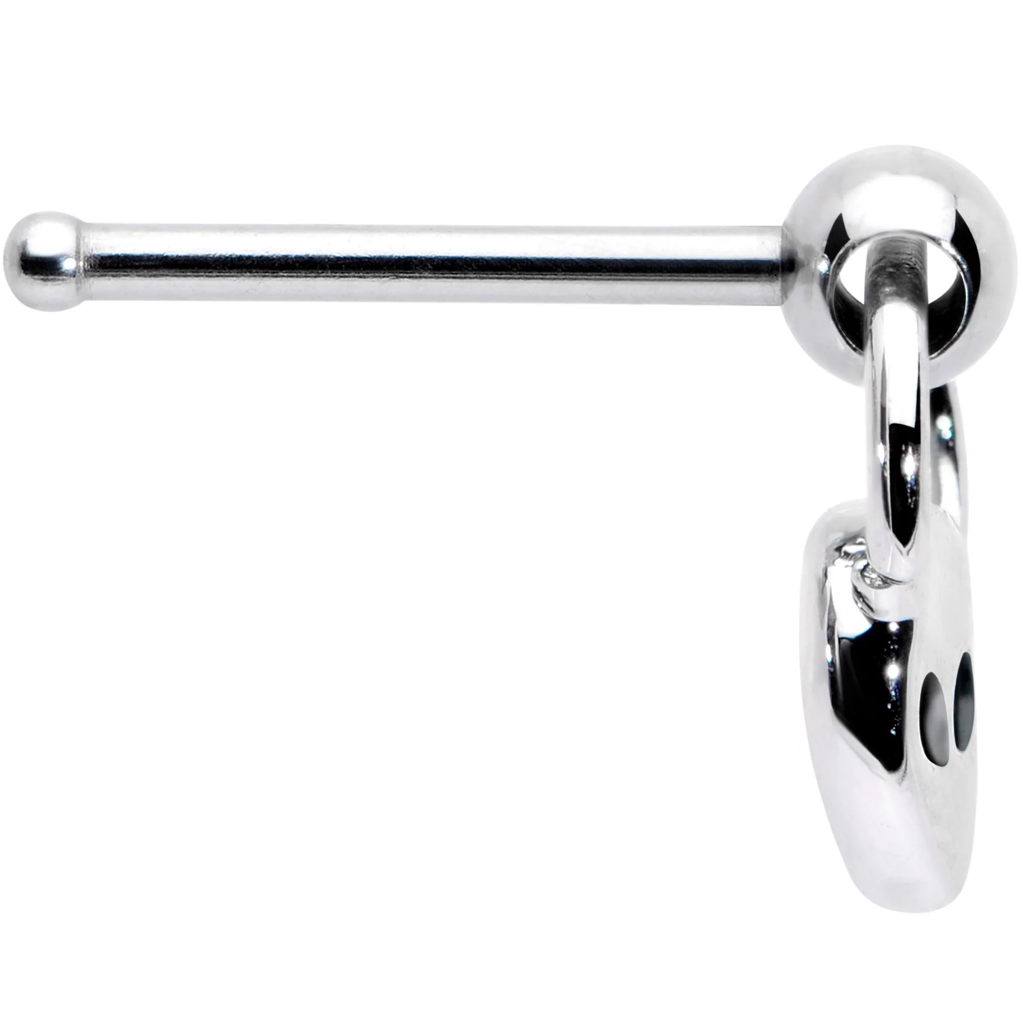 20G 1/4 Open Eyed Alien Dangle Nose Bone - Image 2