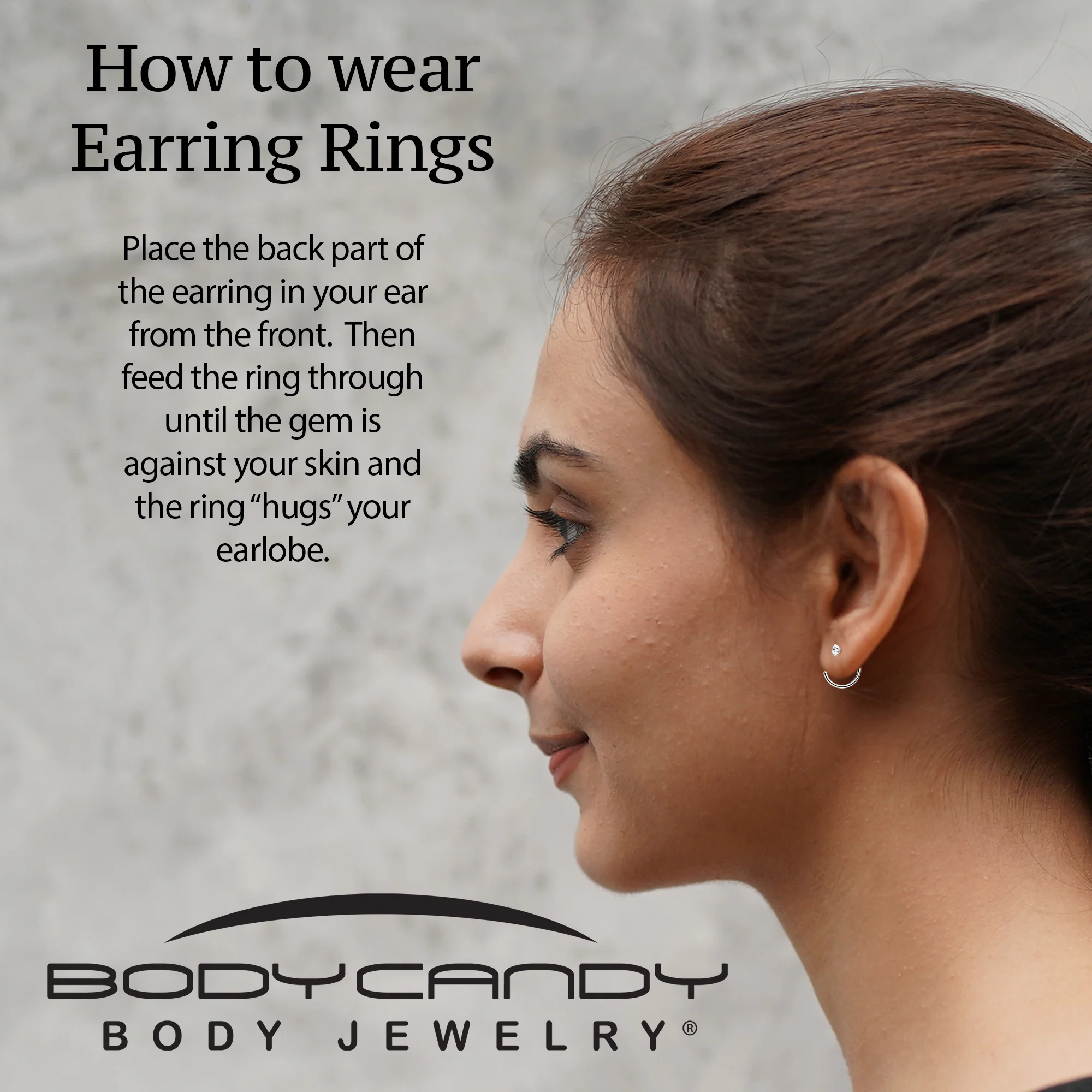 20G 2mm Gem Implant Grade Titanium Open Hoop Earrings - Image 6