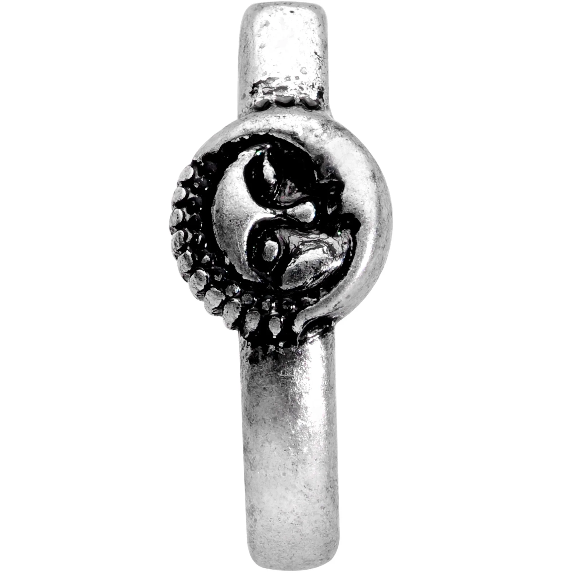 20G 3/16 Celestial Romance Faux Hoop L Shaped Nose Ring - Image 2