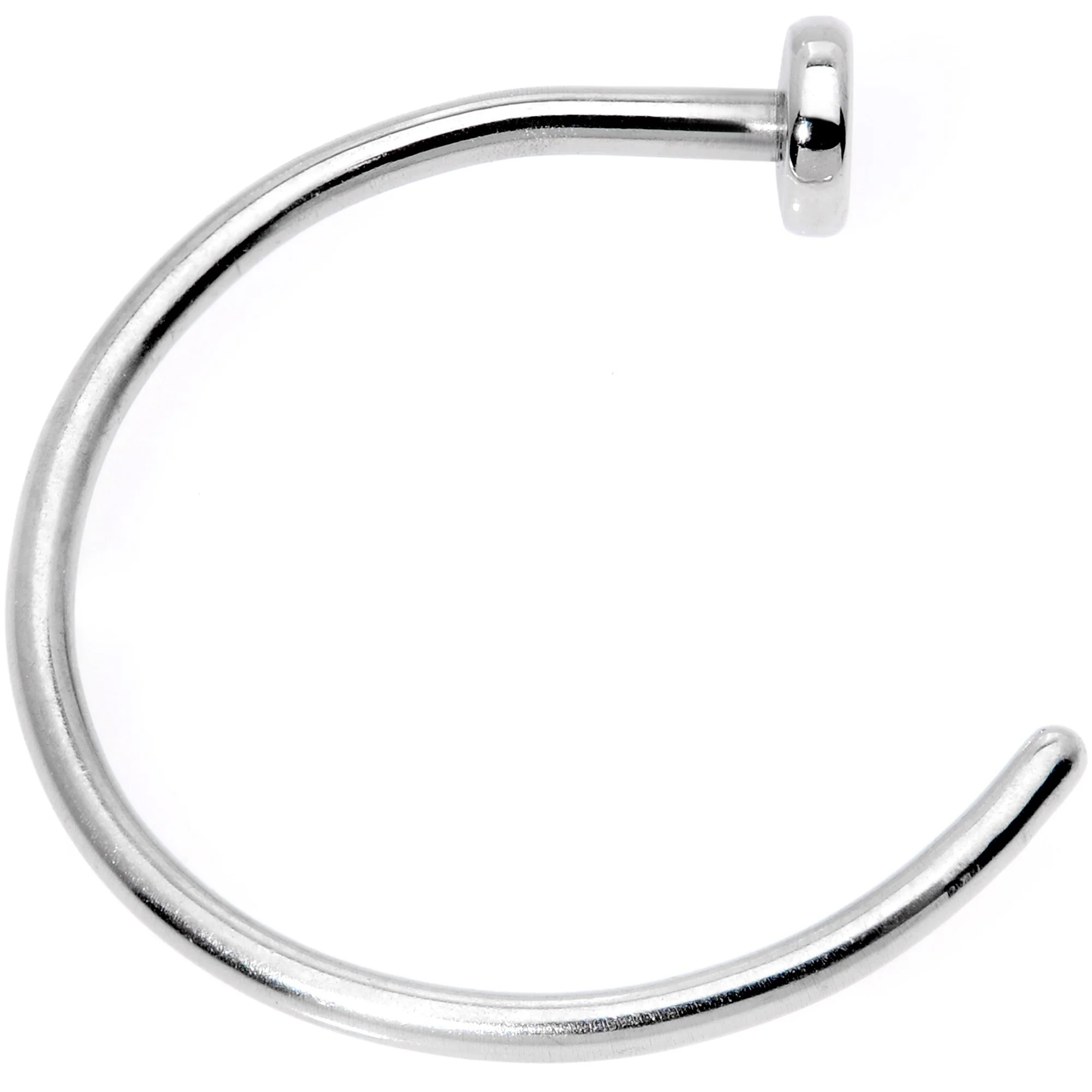 20G 3/8 Grade 23 Titanium Minimalist Nose Hoop - Image 2