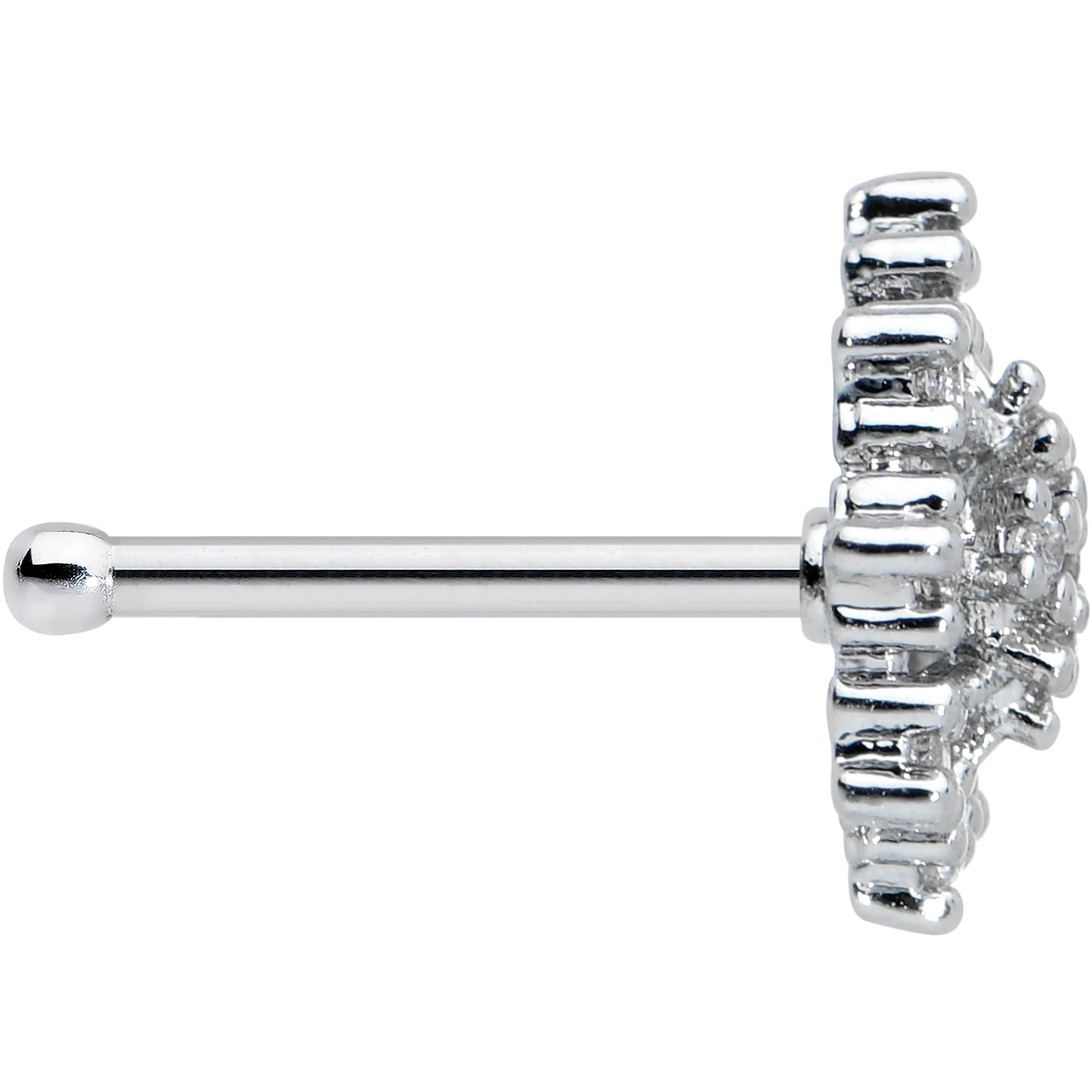20G 5/16 Clear CZ Gem Constellation Nose Bone - Image 3