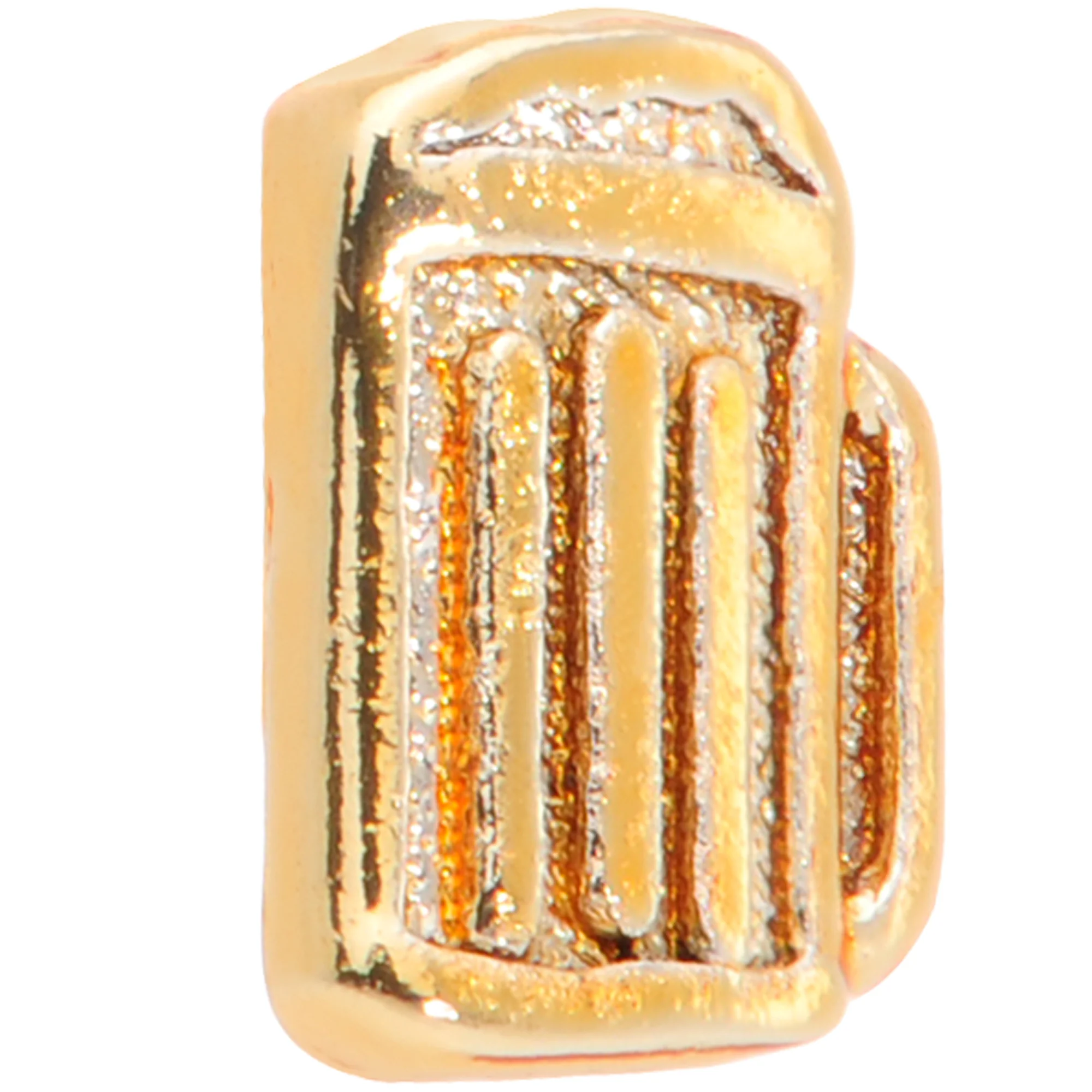 20G 5/16 Gold Tone Happy Hour Beer Mug L Shaped Nose Ring - Image 2