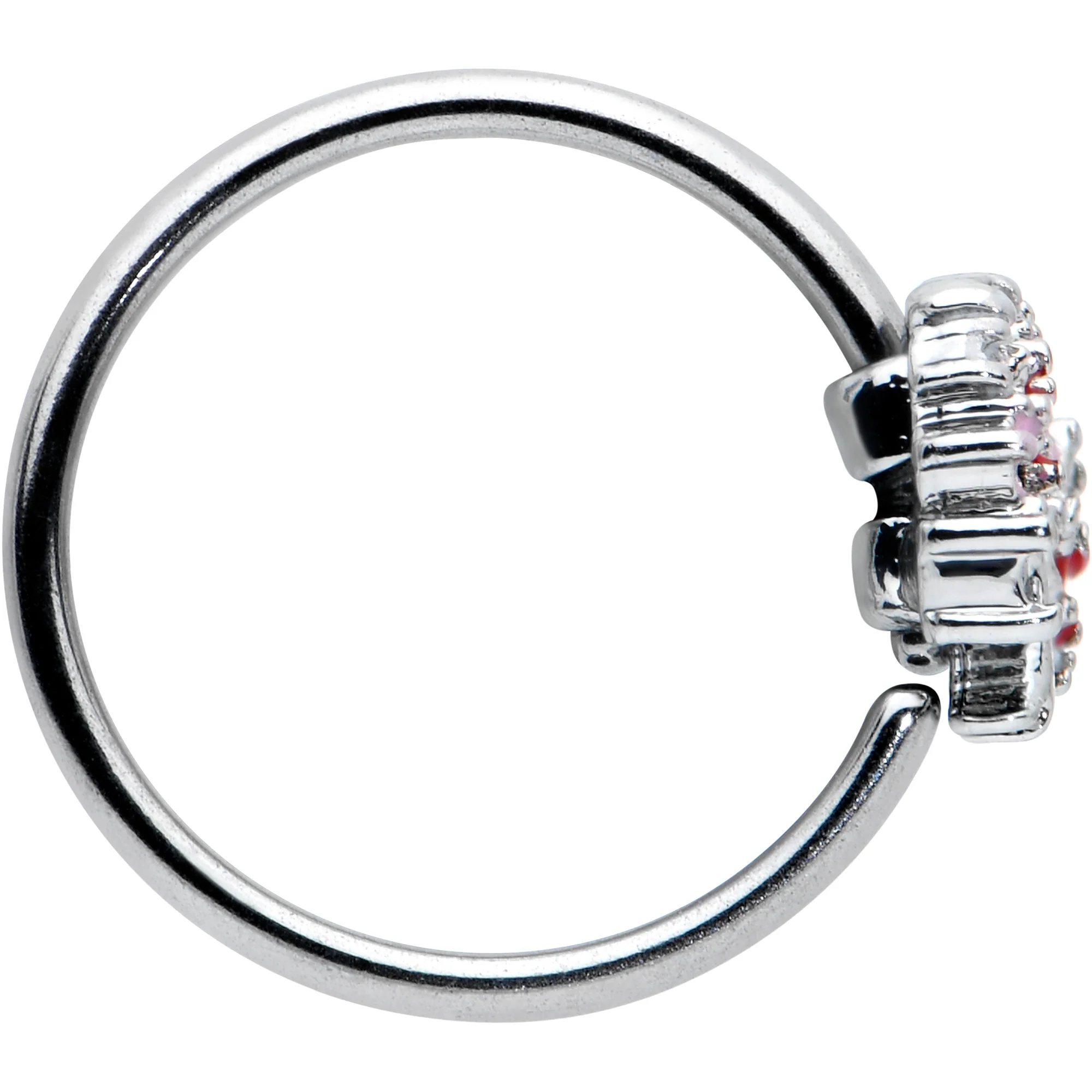 20G 5/16 Luscious Pinks Fruit Tree Nose Hoop - Image 3
