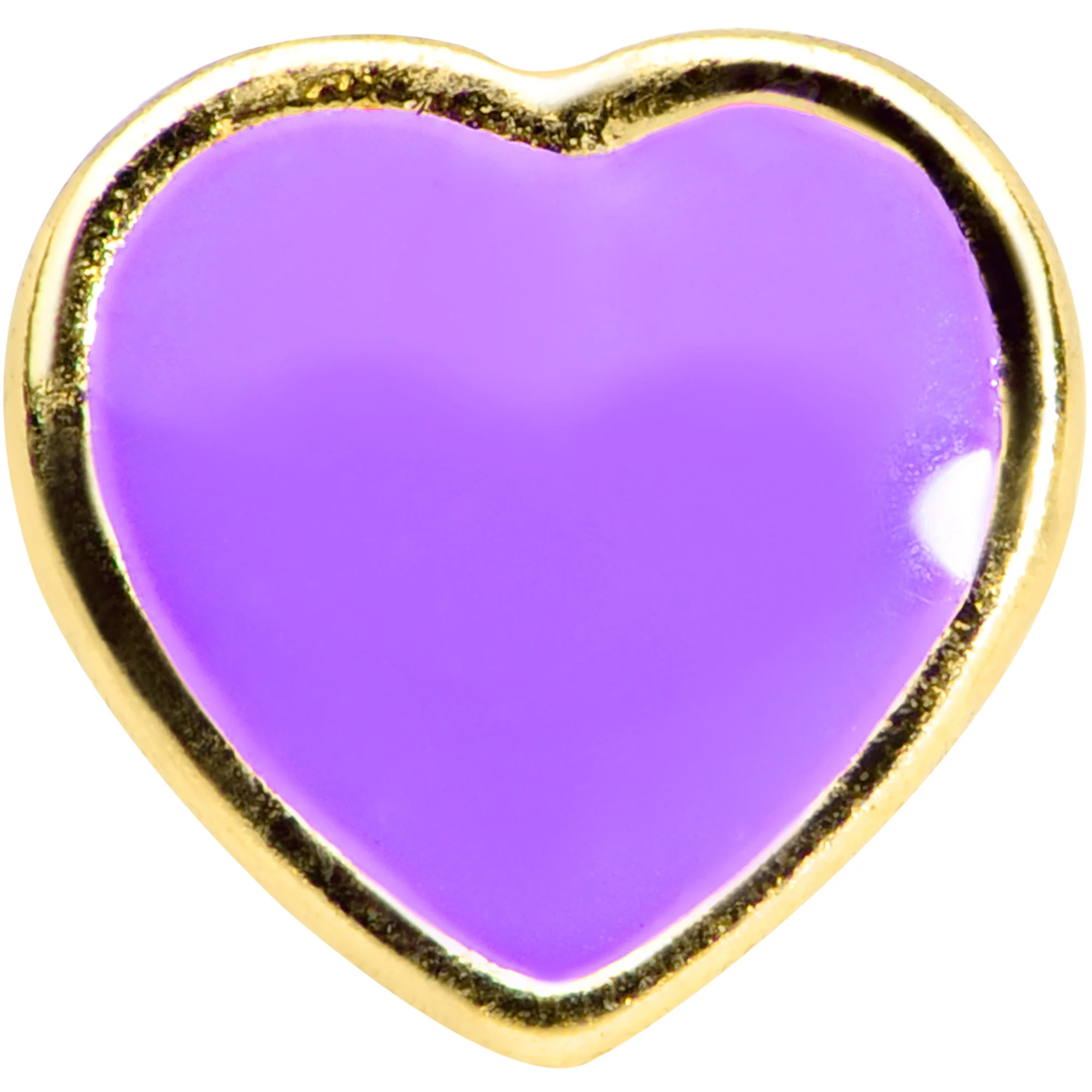 20G 5/16 Purple Heart Valentines Day Nose Bone - Image 4