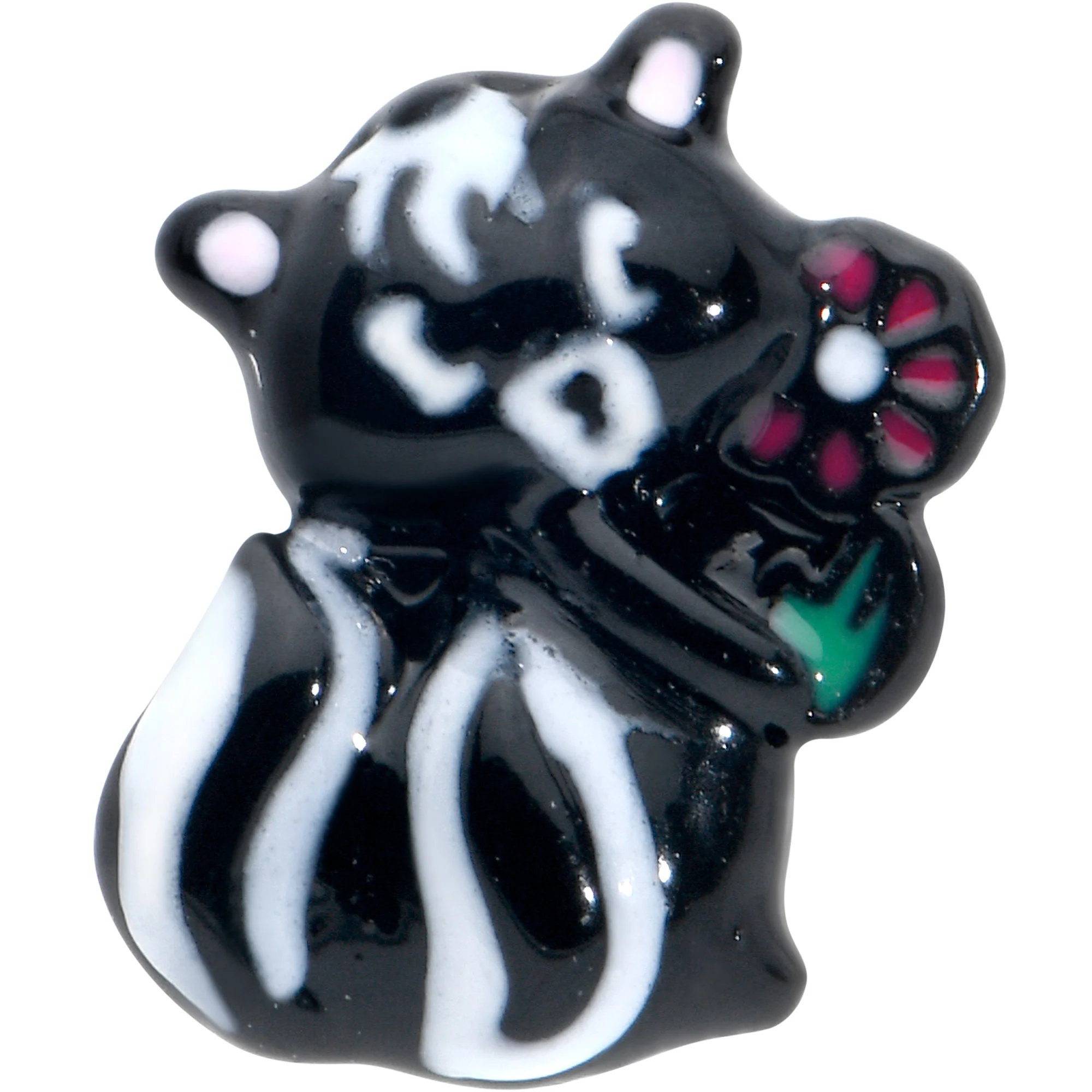 20G 7mm Funky Skunk L Shape Nose Ring - Image 2