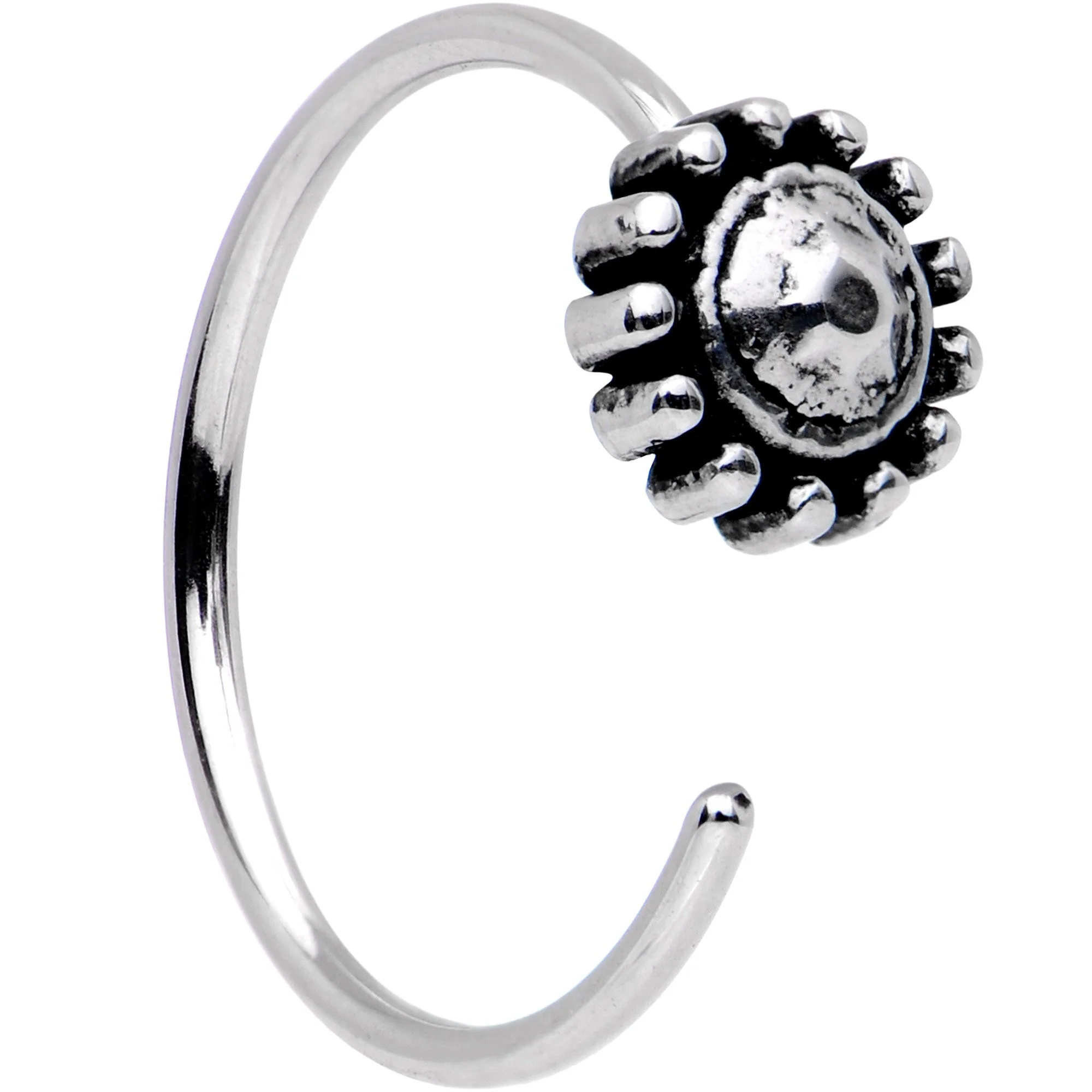 20G Knickknacks Trinkets Nose Bone Heart Closure Ring Pack Set of 3 - Image 2